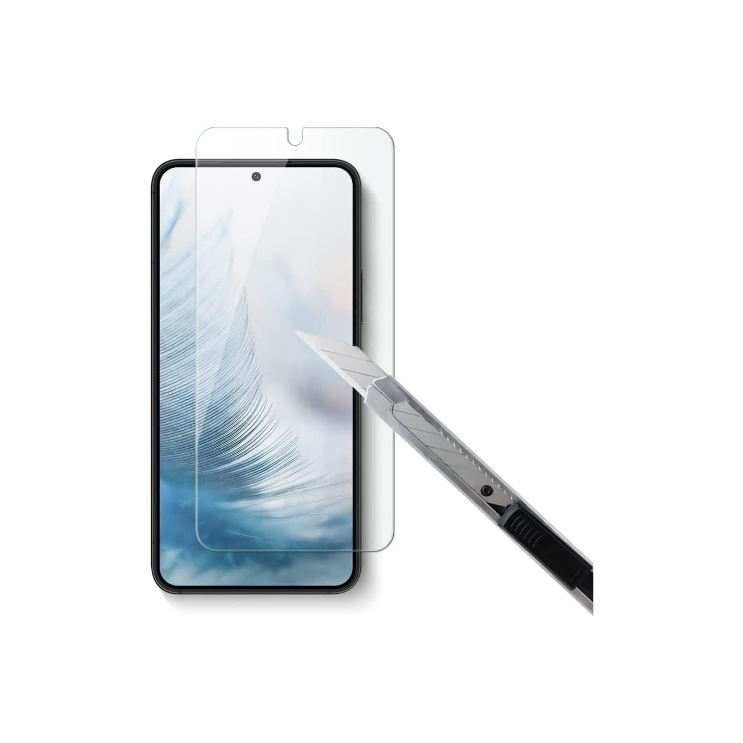 Uolo – Protecteur d’écran en verre trempé [Shield] pour Galaxy S23+ [9H ASAHI] pour Galaxy S23+ de Samsung | fonctionne avec les numériseurs à