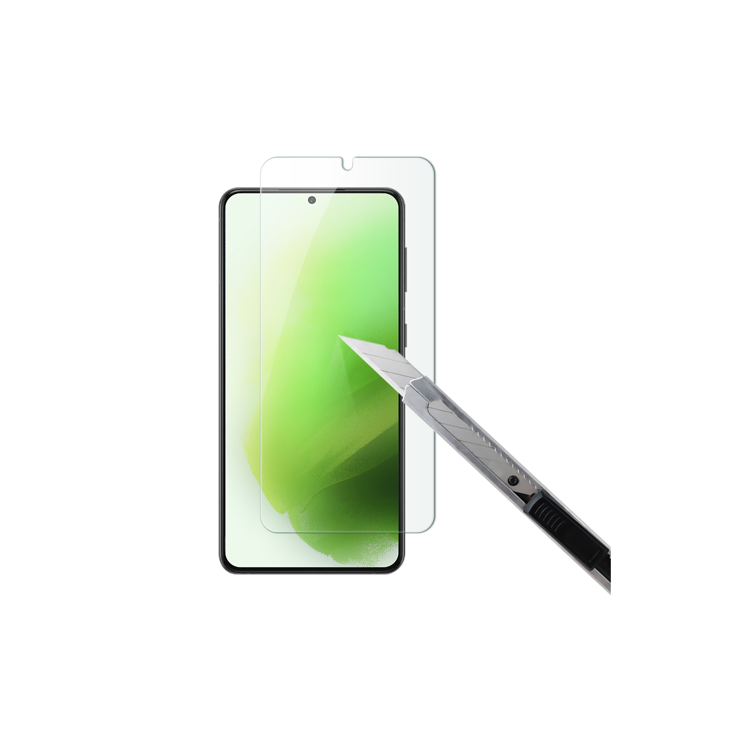 2 PACK - Uolo [Shield] Tempered Glass [9H ASAHI] Screen Protector for Samsung Galaxy S22