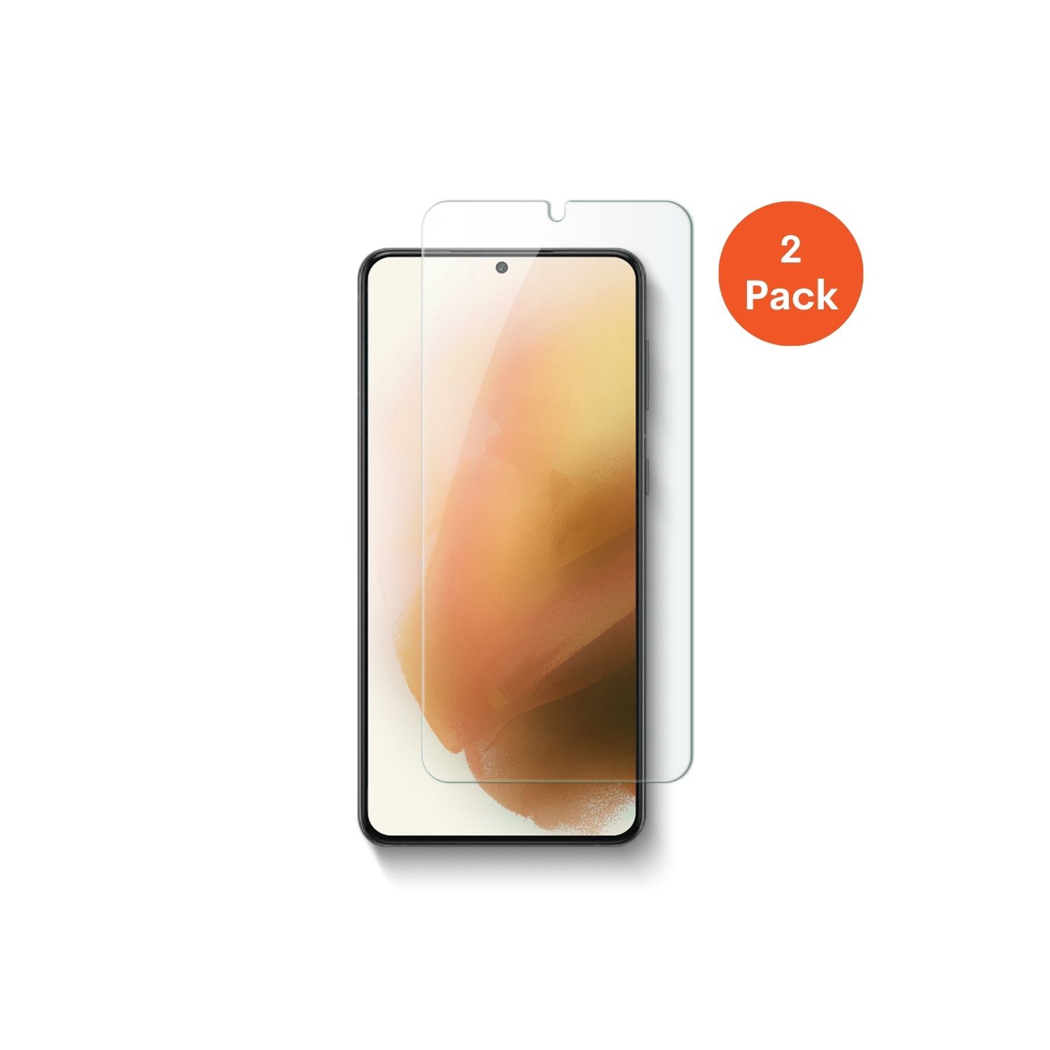 2 protecteurs d’écran en verre trempé [Shield] d’Uolo [9H ASAHI] pour Galaxy S22+ de Samsung