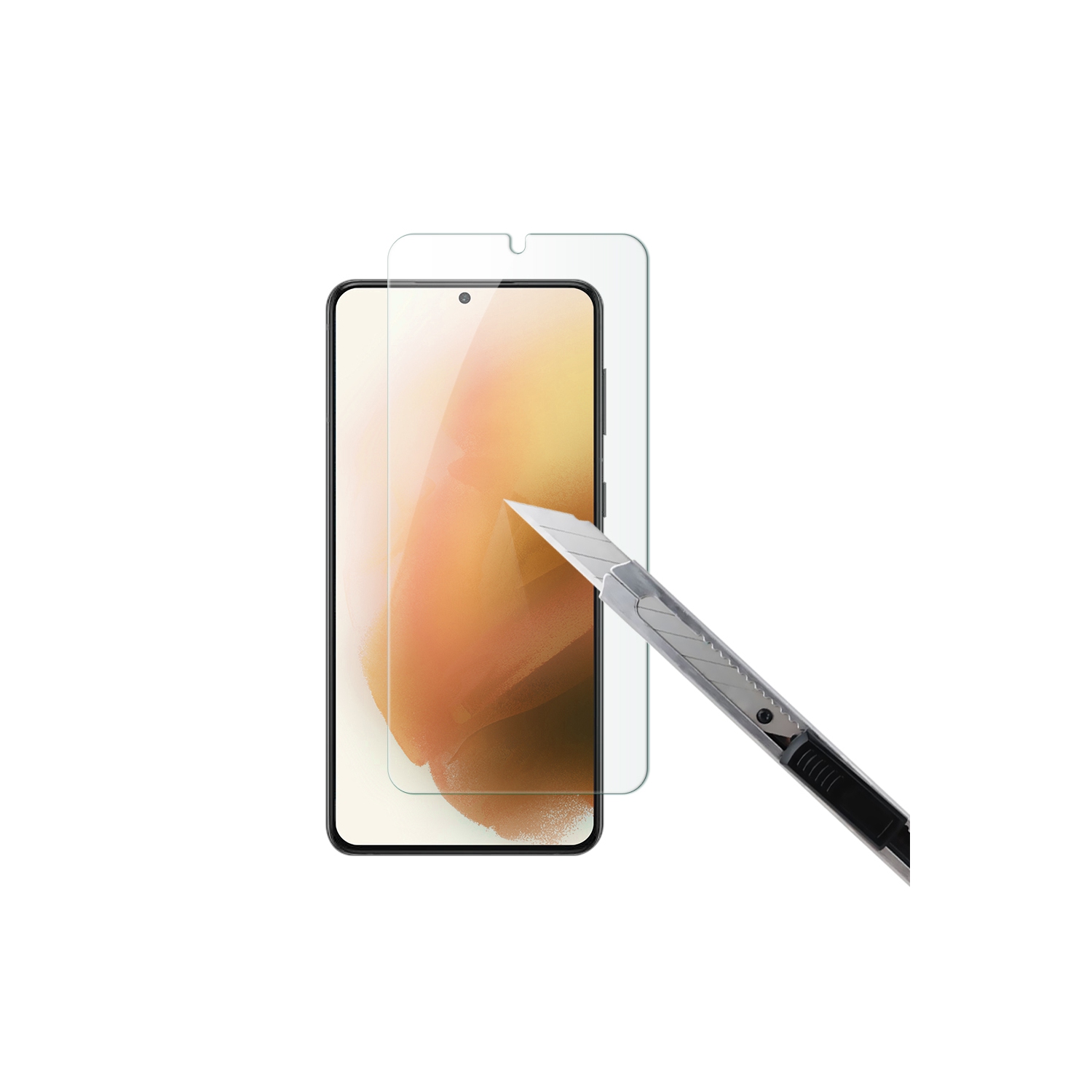 2 protecteurs d’écran en verre trempé [Shield] d’Uolo [9H ASAHI] pour Galaxy S22+ de Samsung