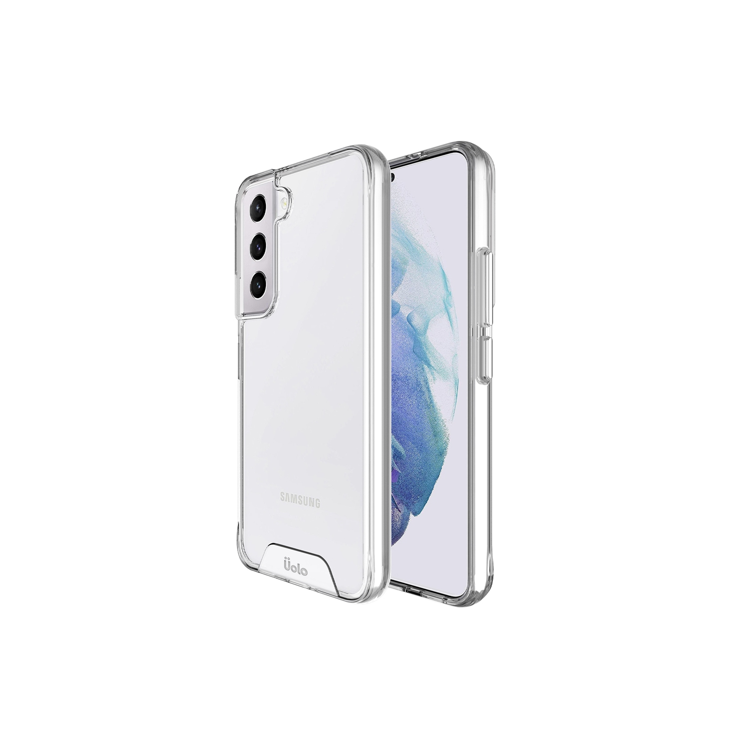 Étui rigide ajusté Soul+ Drop Rated d’Uolo pour Galaxy S23+ de Samsung - transparent