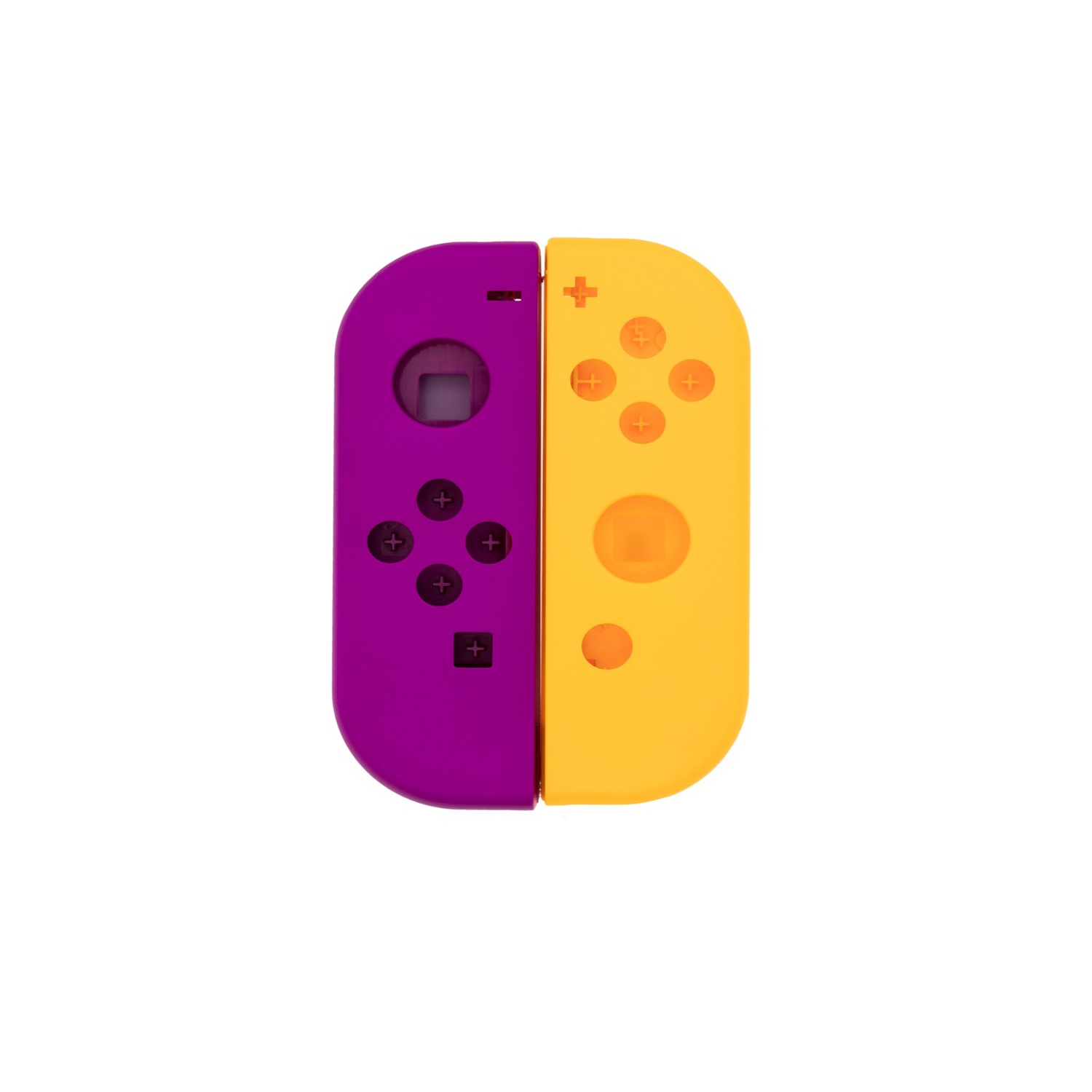 Replacement Housing Shell Case For Nintendo Switch Joy Con Controller - Yellow / Purple