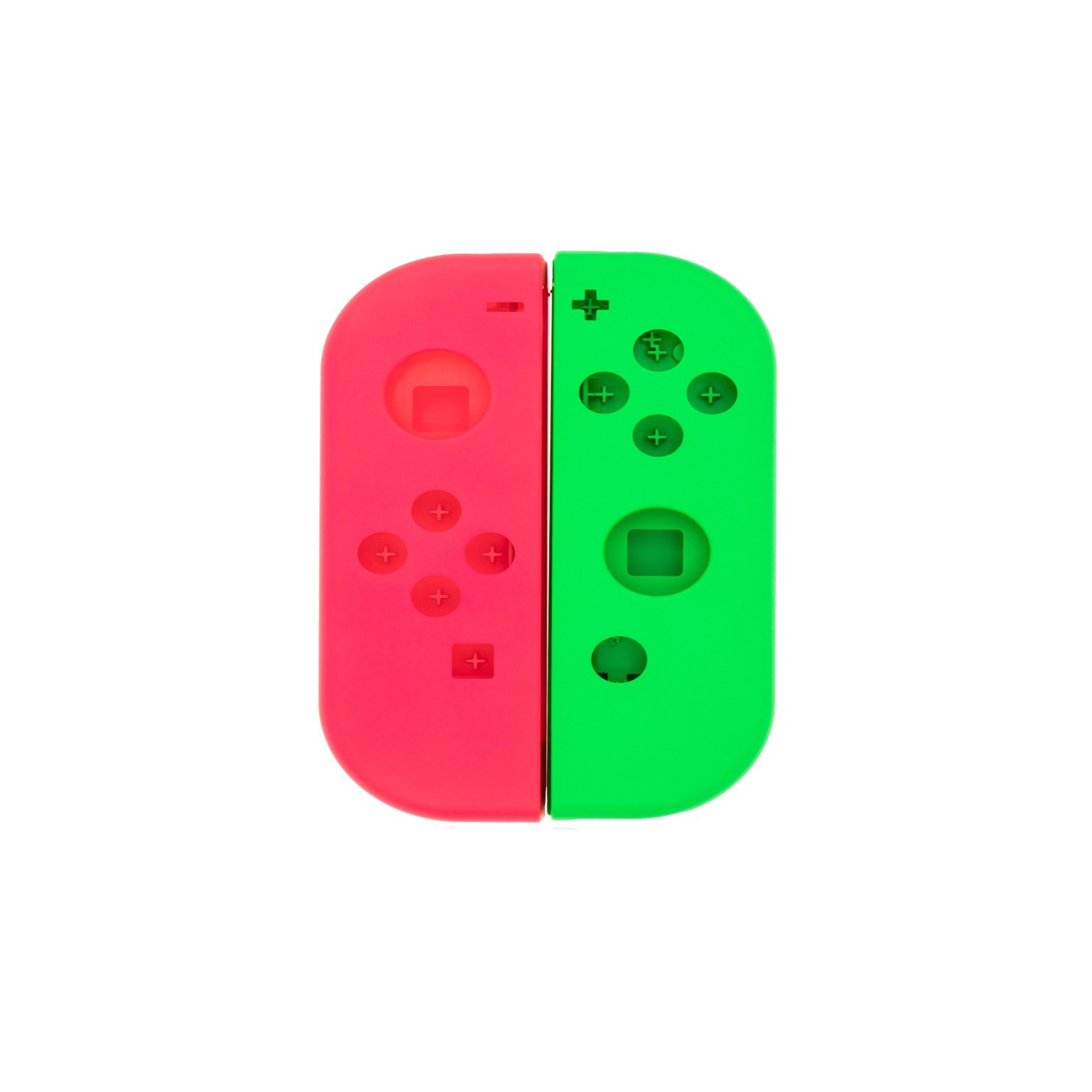 Replacement Housing Shell Case For Nintendo Switch Joy Con Controller - Red / Green