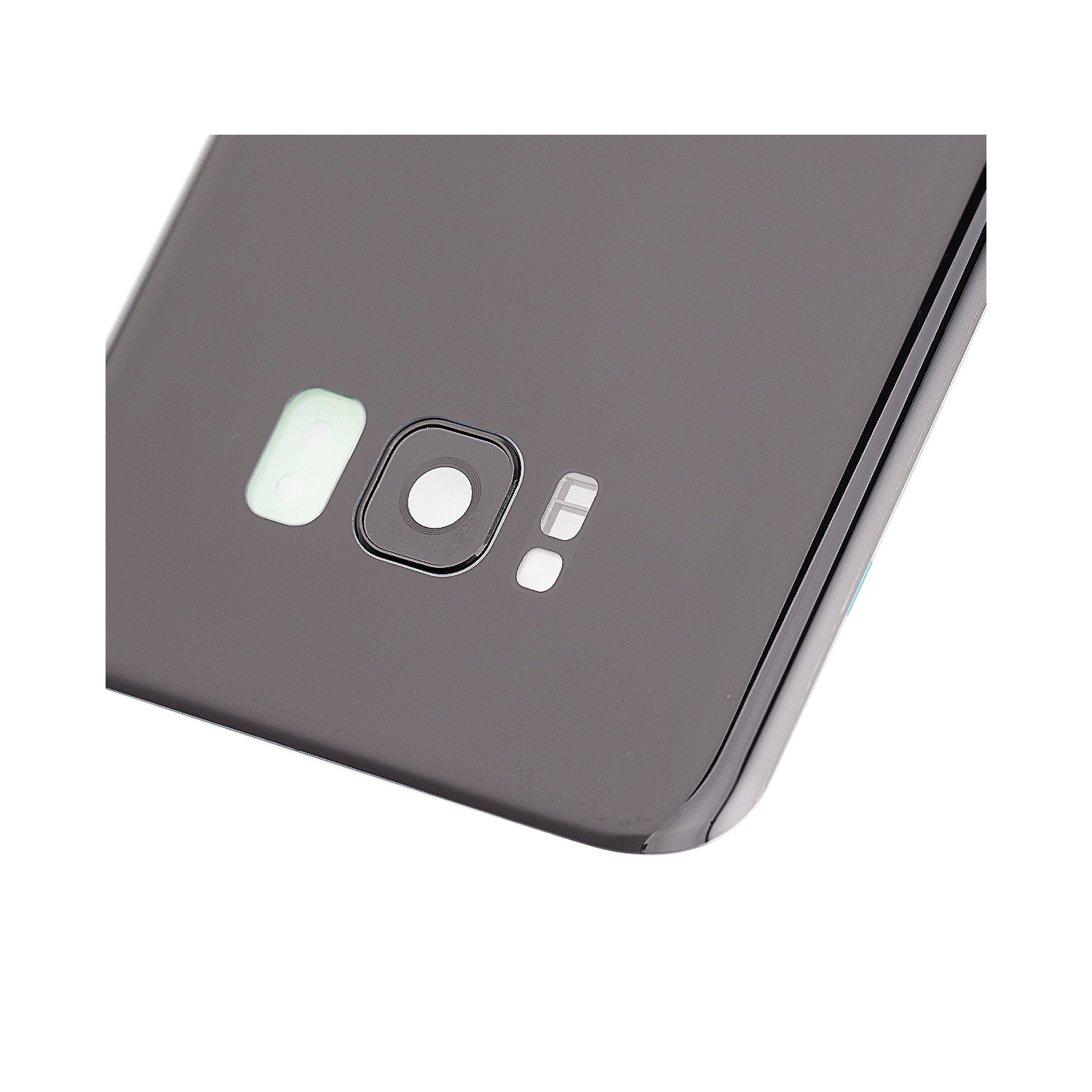 Couvercle arrière en verre de remplacement avec objectif d’appareil photo compatible Galaxy S8 plus de Samsung (Noir minuit)