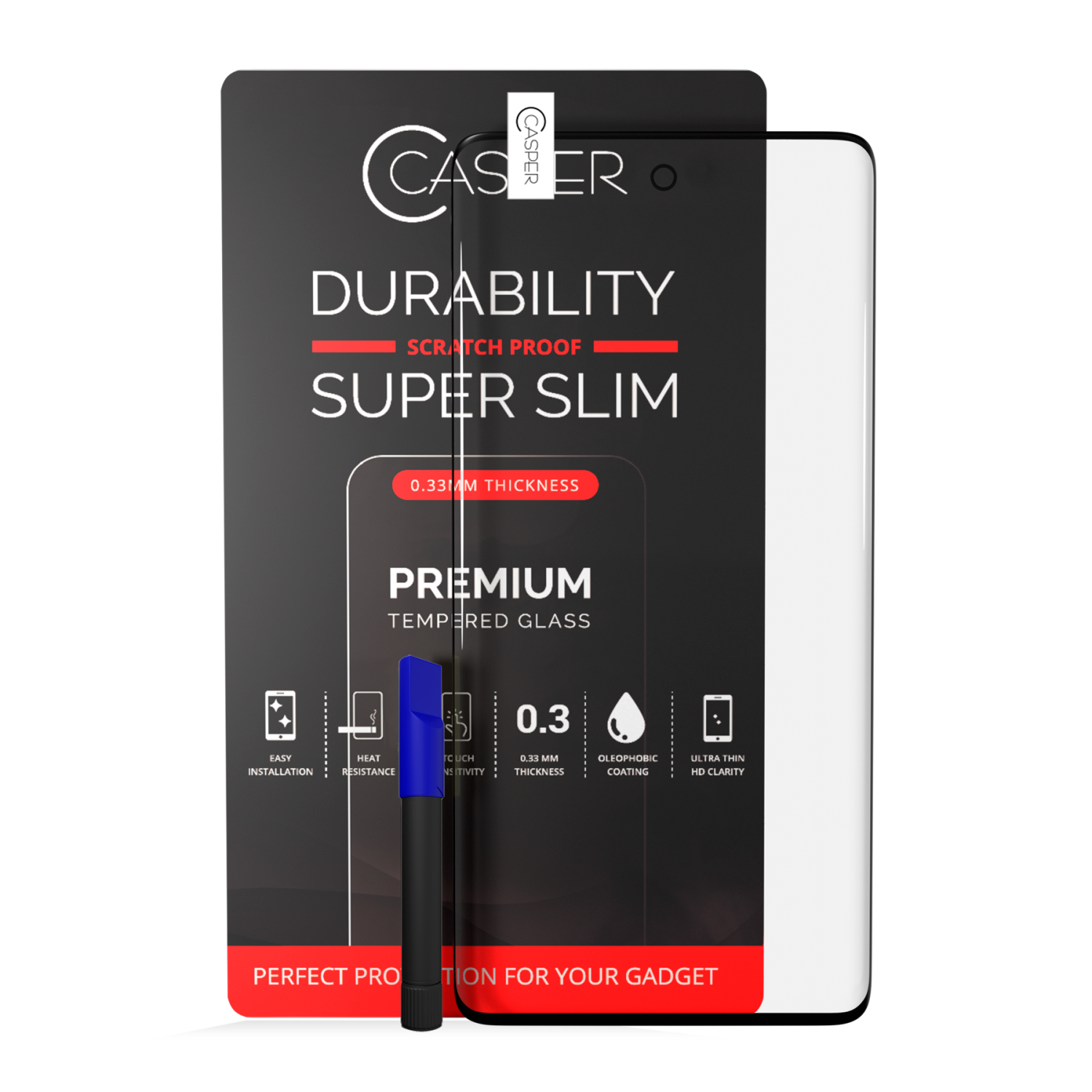 Replacement Casper UV Tempered Glass With Glue Compatible For Samsung Galaxy S20 Ultra (Retail Pack)