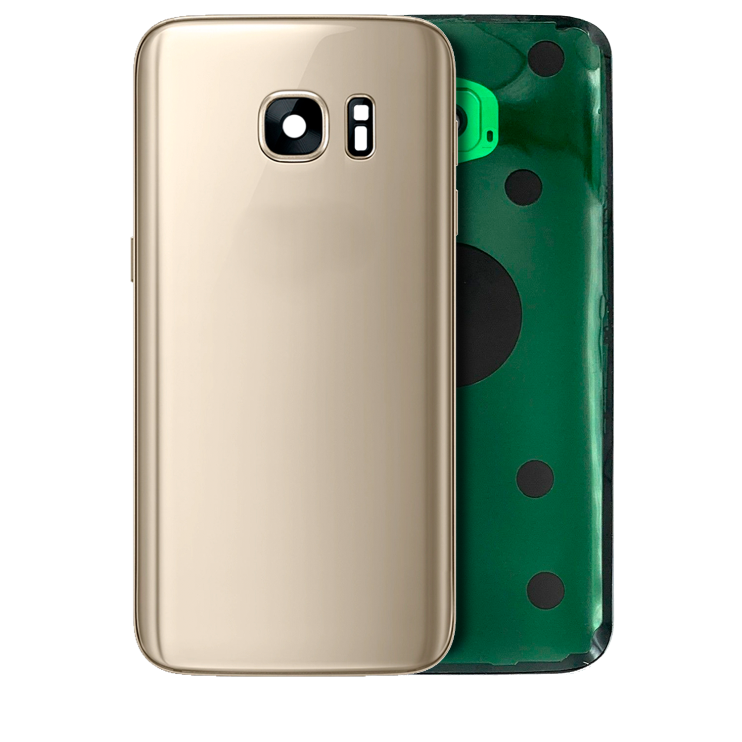 Replacement Back Cover Glass With Camera Lens Compatible For Samsung Galaxy S7 (Gold Platinum)