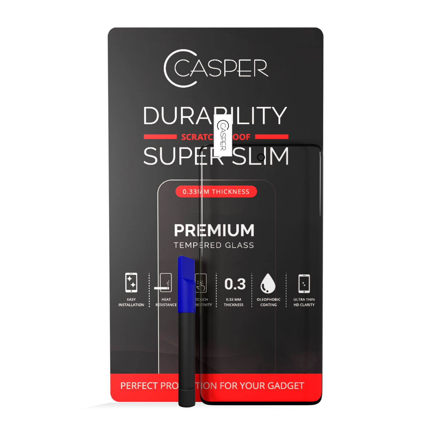 Replacement Casper UV Tempered Glass With Glue Compatible For Samsung Galaxy S20 Plus (Retail Pack)