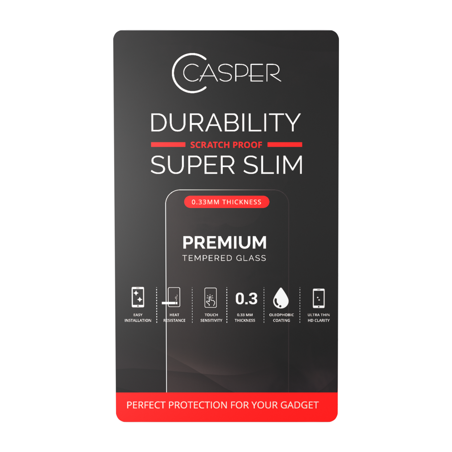 Replacement Casper UV Tempered Glass With Glue Compatible For Samsung Galaxy S10 Plus (Retail Pack)