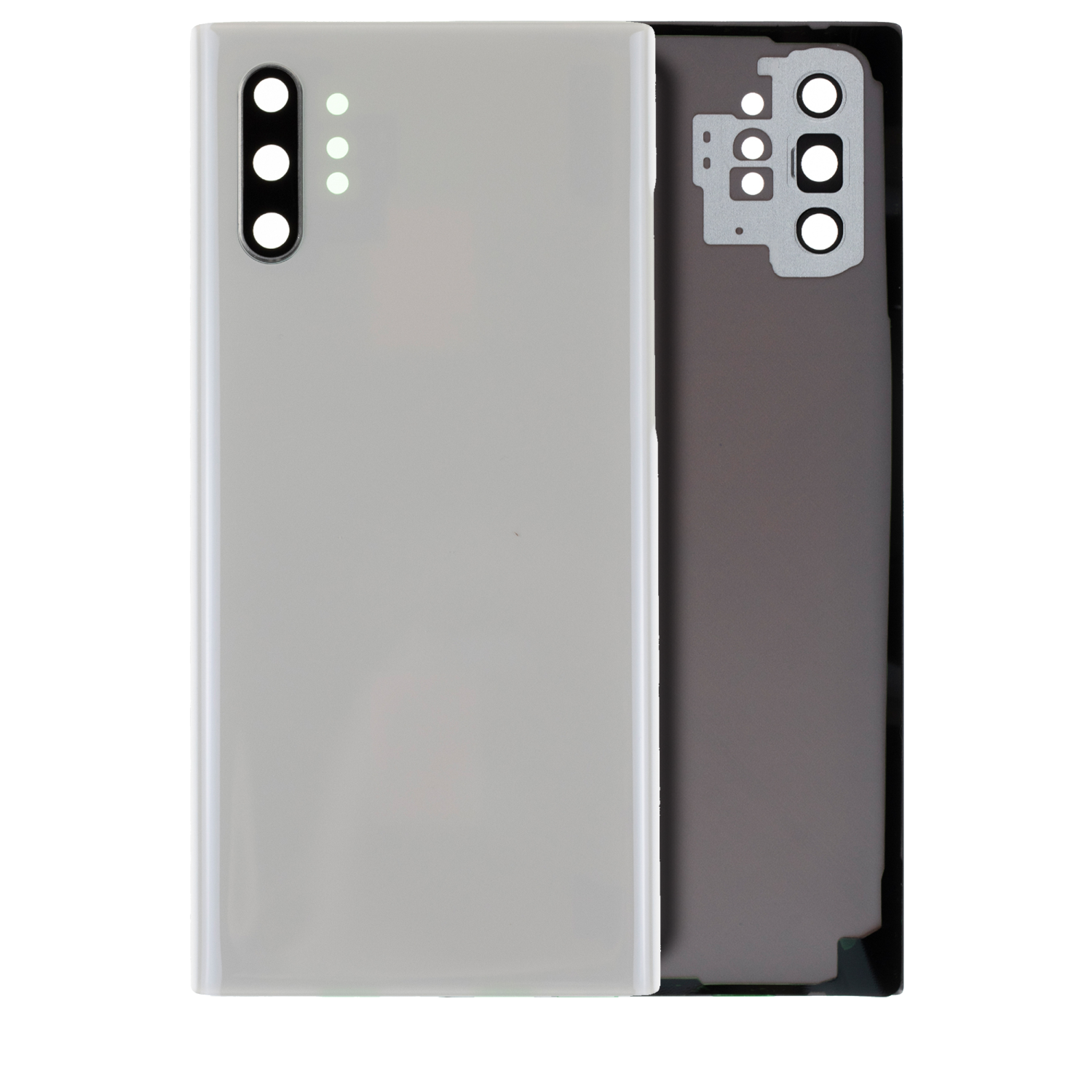 Replacement Back Cover Glass With Camera Lens Compatible For Samsung Galaxy Note 10 Plus / 5G (Service Pack) (Aura White)