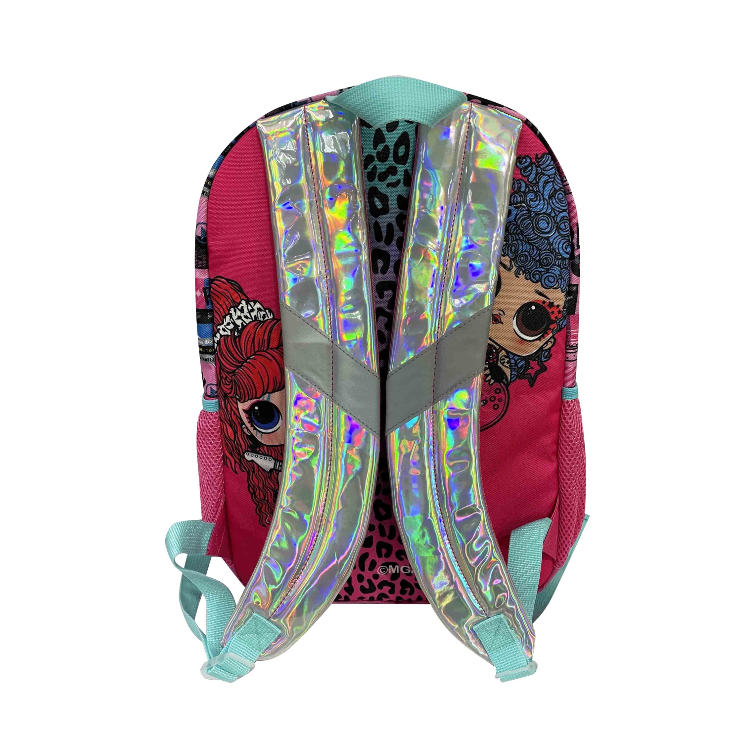 Lol Surprise Backpack with Detachable Hand Bag Purse Pencil Case Key Chain - 4 Piece Kids School Backpack Set - Girls Shoulder Book Bag Printed Lol