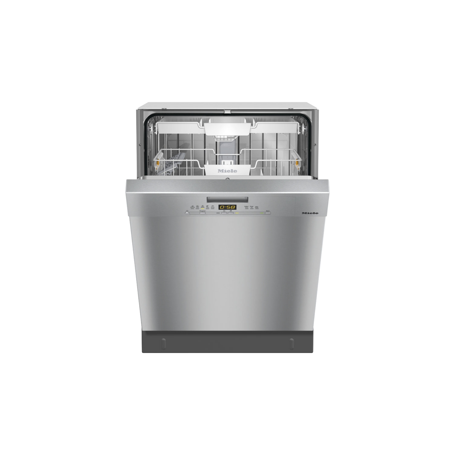 Miele G 24" 44 dB Pre-finished, Full-size Dishwasher with Cutlery Tray - 5006 SCU CleanTouch Steel