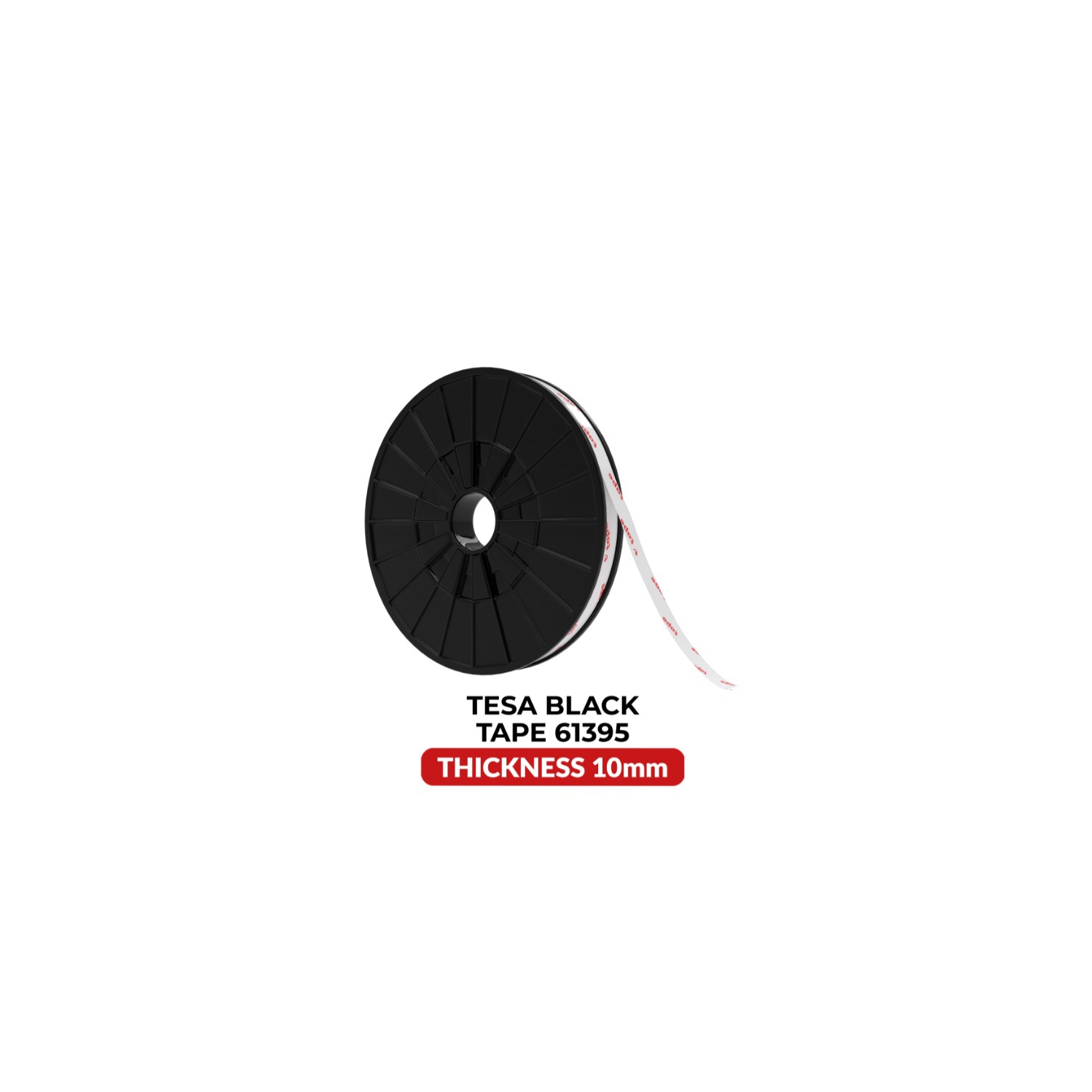 Double-Sided Acrylic Black Tape (Tesa Model # 61395)