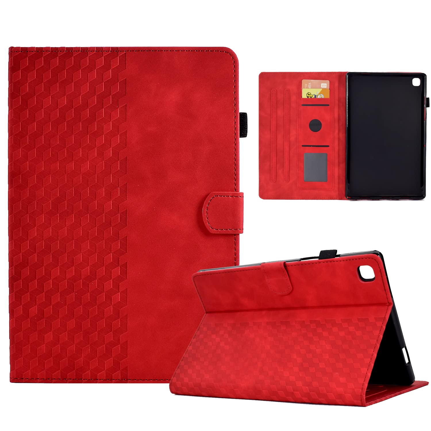 Case for Samsung Galaxy Tab A7 Lite 8.7" 2021 Model Premium PU Leather Shockproof Wallet Folio Case Design with Magnetic Clasp Adjustable Kickstand