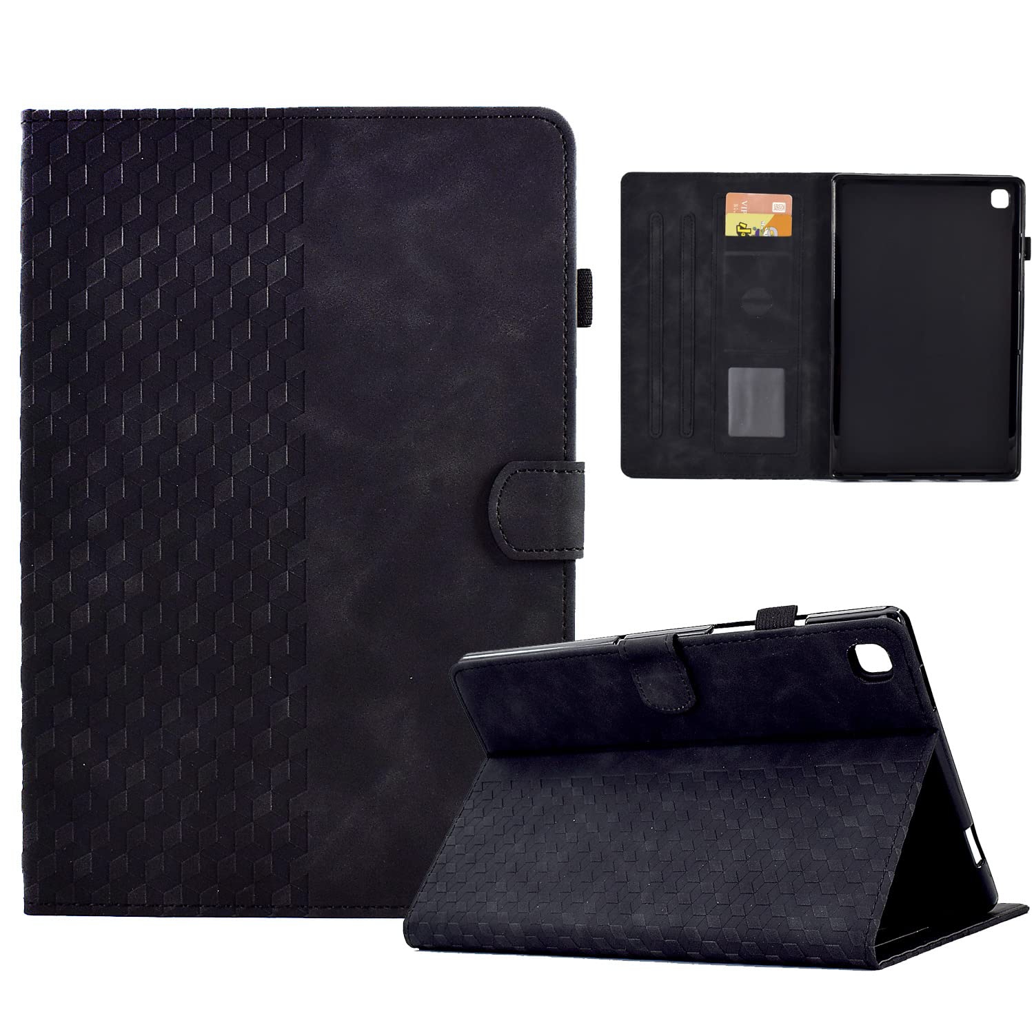 Case Compatible with Samsung Galaxy Tab A 10.1 2019 (SM-T510/T515) Premium PU Leather Shockproof Wallet Folio Cover Design with Magnetic Clasp Adjustable Kickstand Card Slots