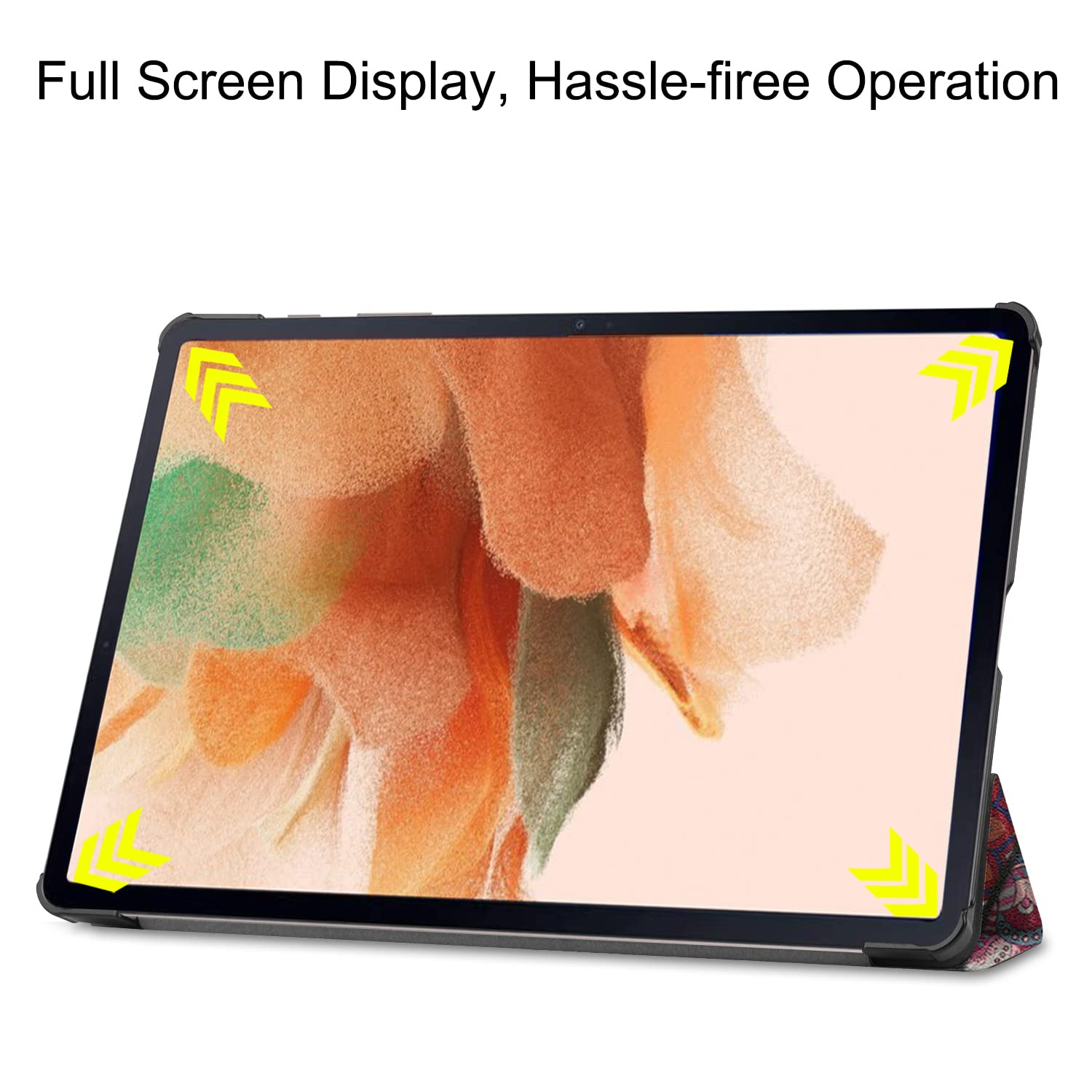 Case for Samsung Galaxy Tab S8+/ S8+ Plus, Shockproof Ultra Thin Lightweight Tri-Fold Stand Cover with Auto Wake/Sleep for Samsung Galaxy Tab S8+/