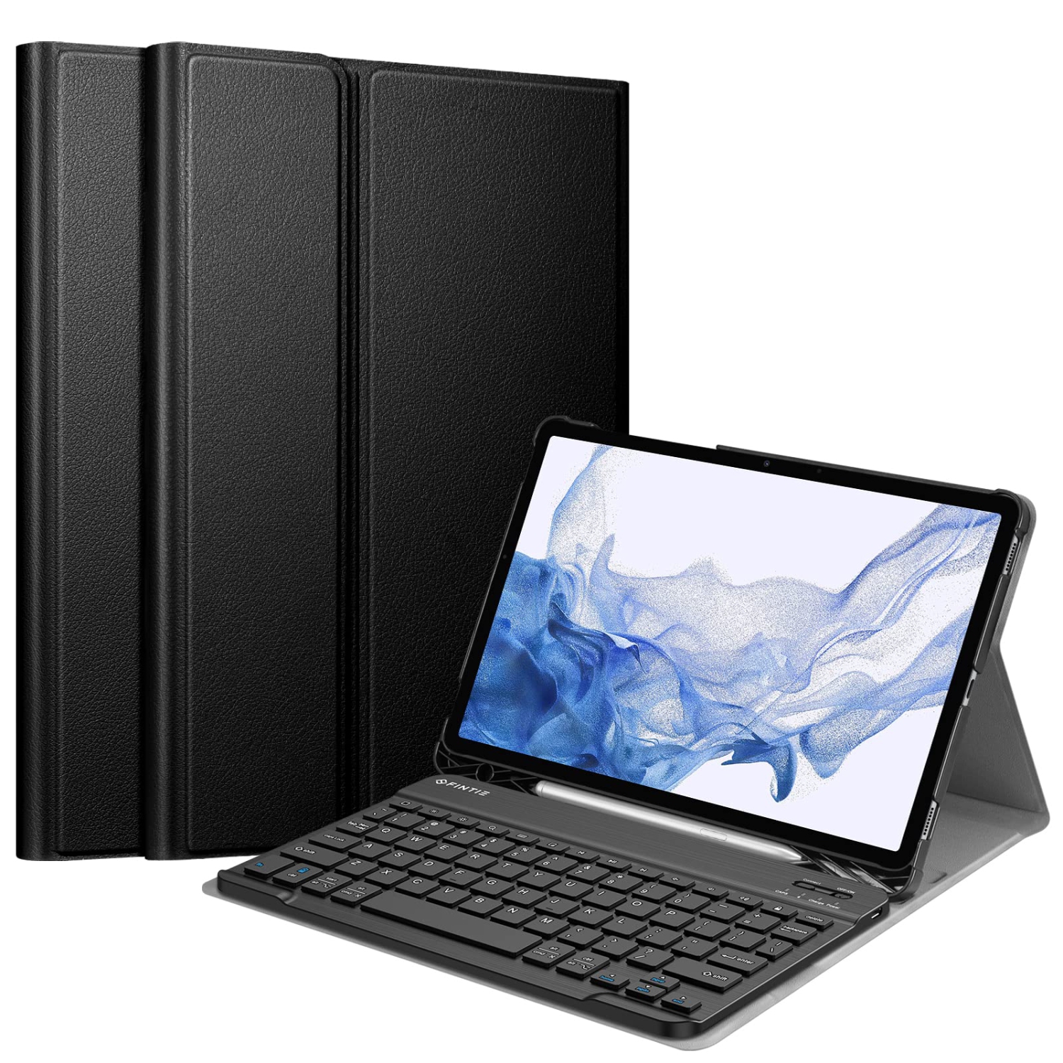 Keyboard Case for Samsung Galaxy Tab S8 / Tab S7 11 inch (Model SM-X700/X706/T870/T875/T876) with S Pen Holder, Slim Lightweight Stand Cover w/Detachable Wireless Bluetooth Keyboar