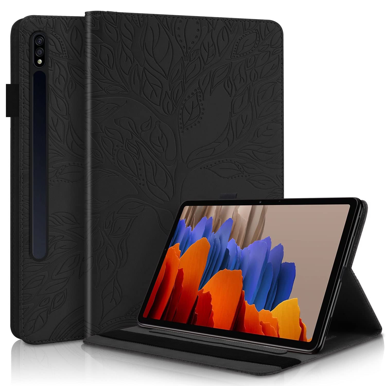 Tablet Case for Samsung Galaxy Tab S8 Ultra Case 14.6 Inch 2022 PU Leather Shockproof Stand Cover Protective Folio Case with Multi-Angle Pencil Holder for Galaxy Tab S8 Ultra SM-X9