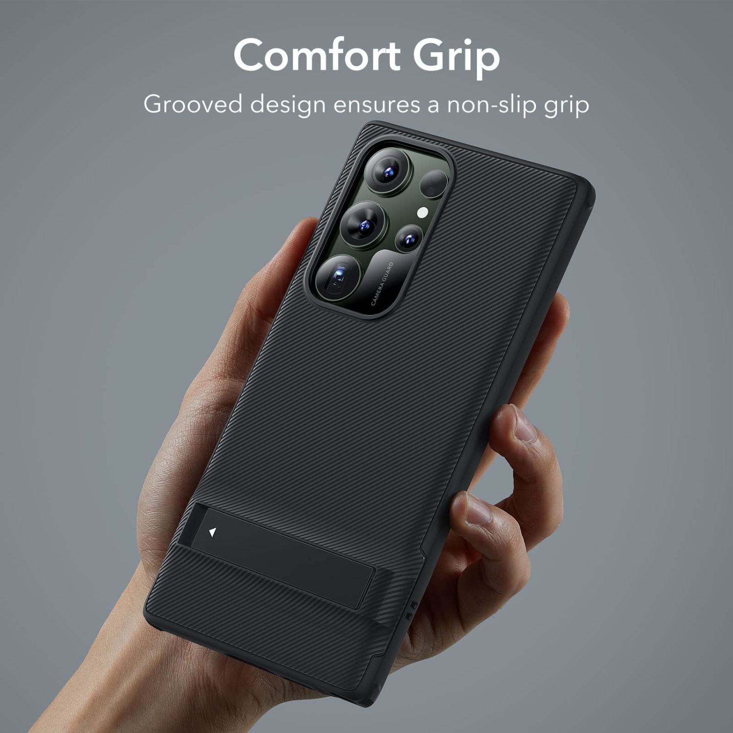 Kickstand Case for Samsung Galaxy S23 Ultra Case, 3 Stand Modes, Military-Grade Drop Protection, Supports Wireless Charging, Slim Phone Cover with