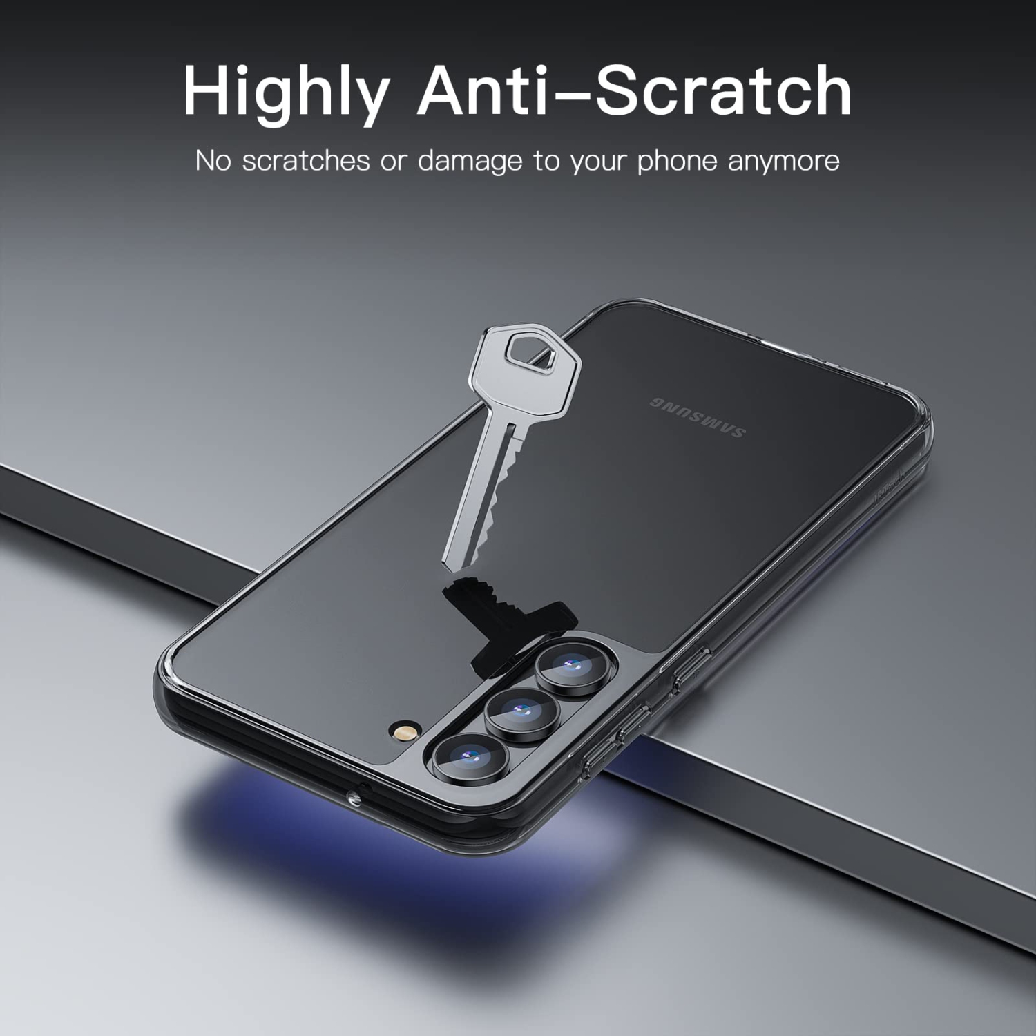 Étui pour Galaxy S23+/S23 plus 5G de 6.6 po de Samsung, protecteur antichoc résistant au jaunissement, coque arrière en PC rigide antirayure