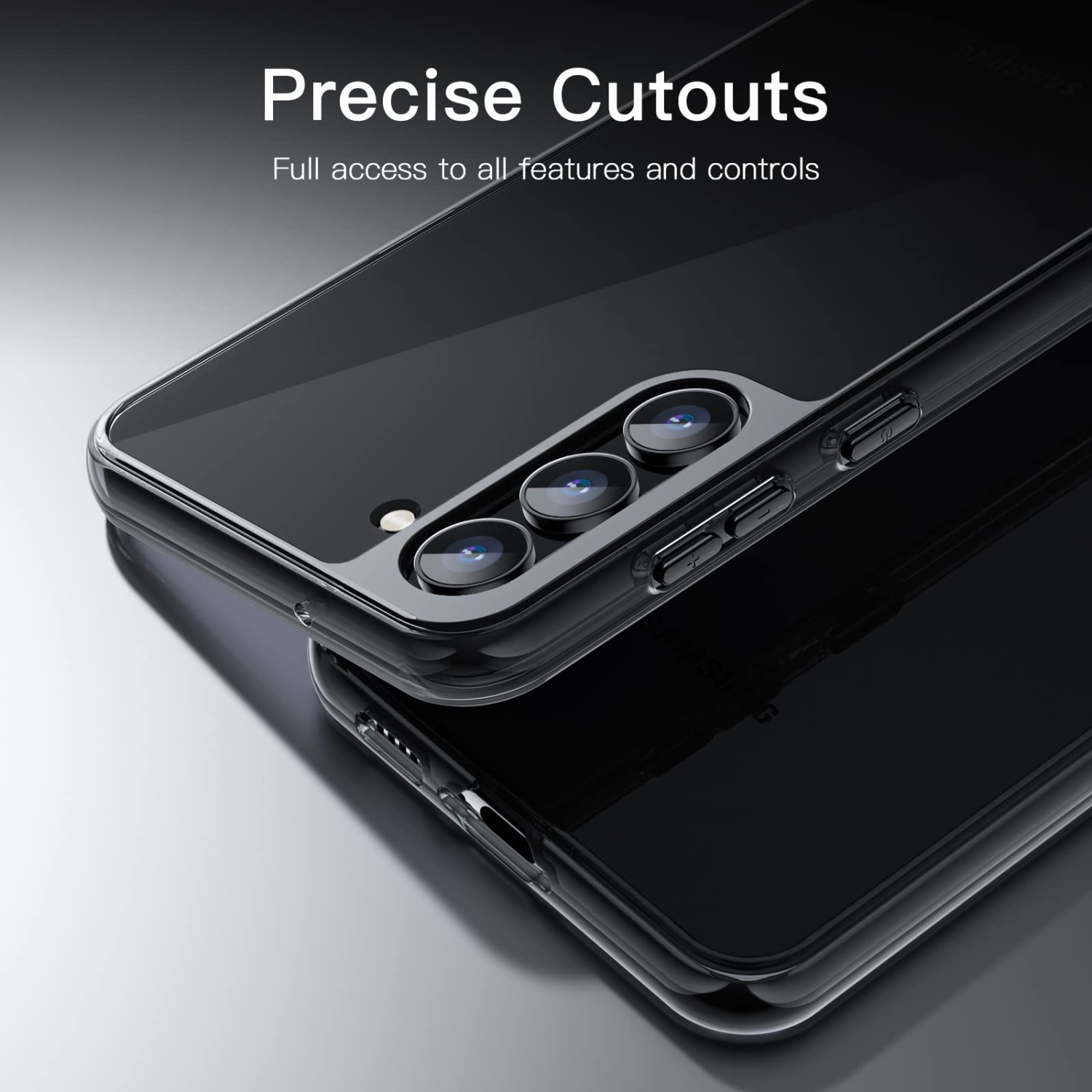 Étui pour Galaxy S23+/S23 plus 5G de 6.6 po de Samsung, protecteur antichoc résistant au jaunissement, coque arrière en PC rigide antirayure