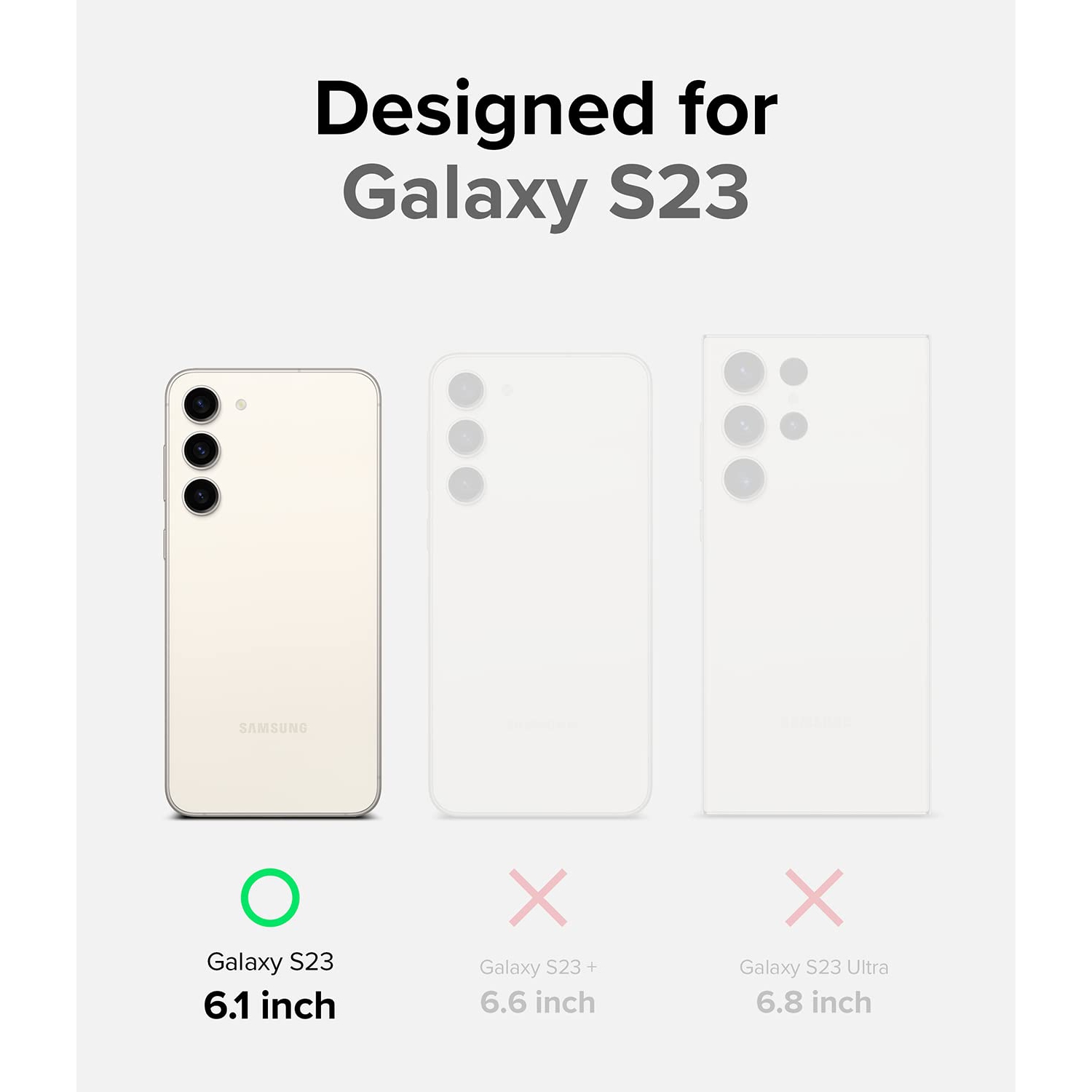 Samsung S23 Étui Samsung et Galaxy S23 5G, technologie anti-traces, étui robuste antidérapant résistant aux traces de doigts conçu pour l’étui S23 -
