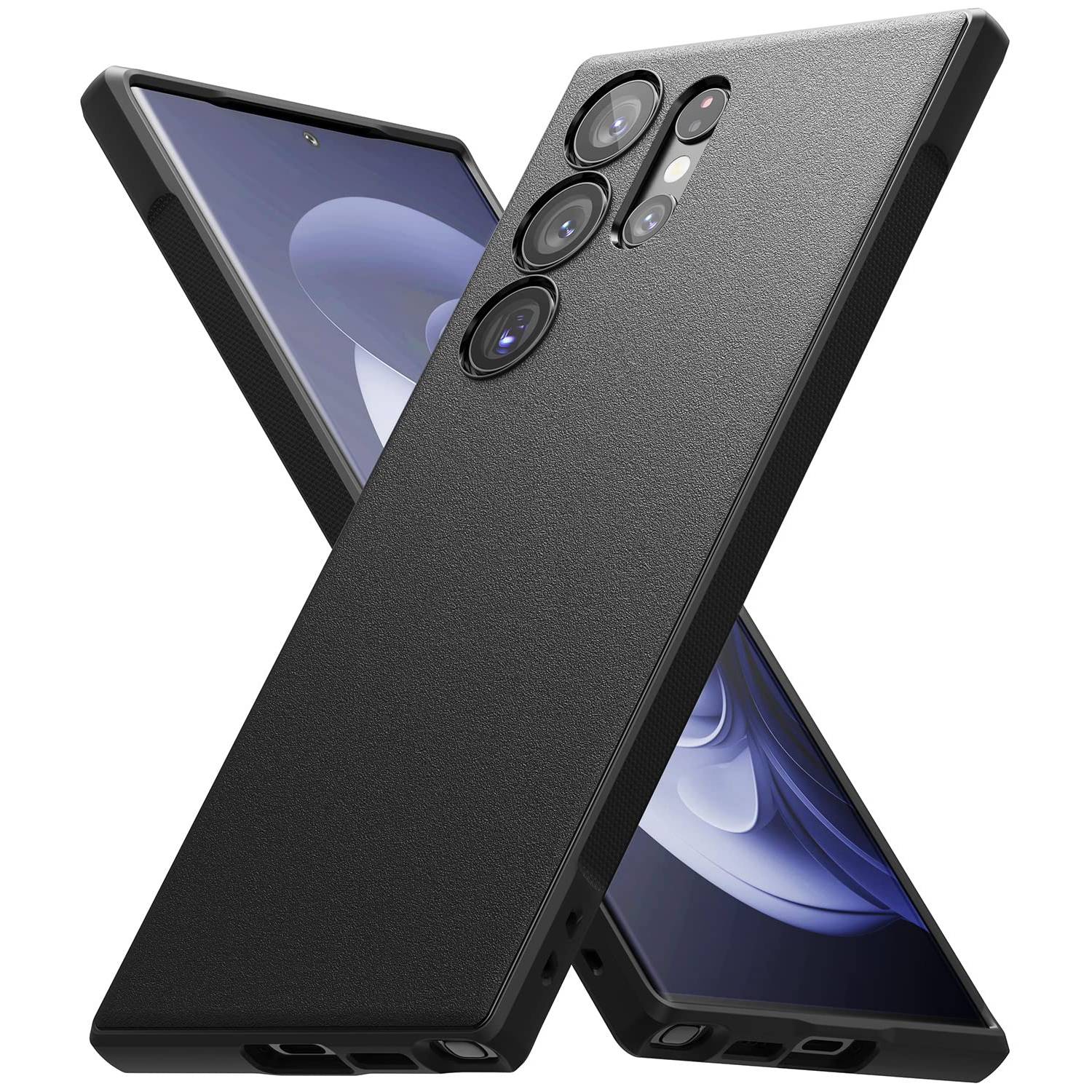 Samsung S23 Ultra Case and Galaxy S23 Ultra 5G, Anti-Fingerprint Technology Non-Slip Smudge Proof Rugged Cover Designed for S23 Ultra Case - Black