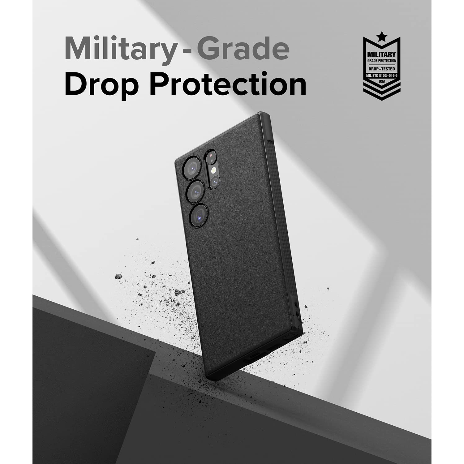 Samsung S23 Ultra Case and Galaxy S23 Ultra 5G, Anti-Fingerprint Technology Non-Slip Smudge Proof Rugged Cover Designed for S23 Ultra Case - Black