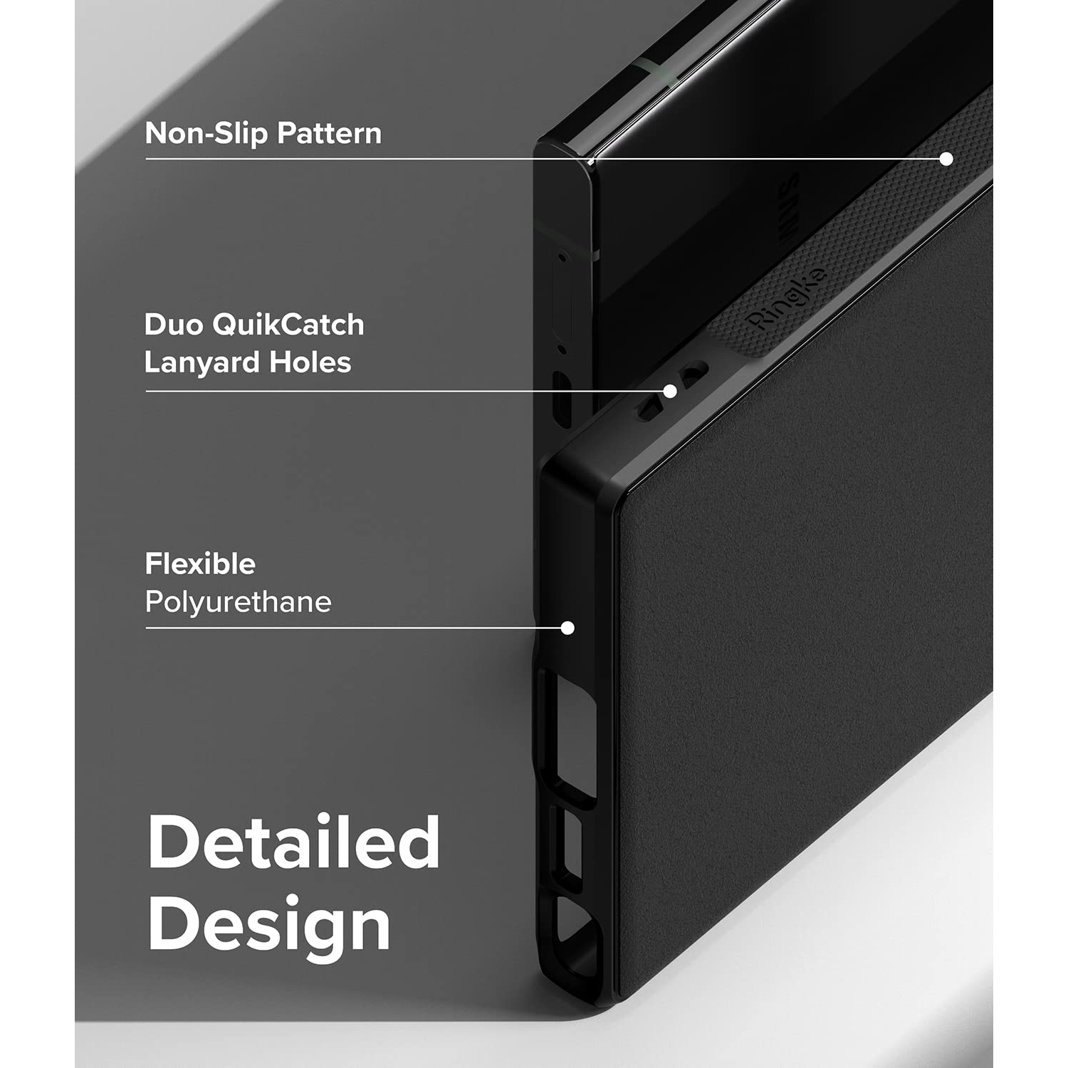 Samsung S23 Ultra Case and Galaxy S23 Ultra 5G, Anti-Fingerprint Technology Non-Slip Smudge Proof Rugged Cover Designed for S23 Ultra Case - Black