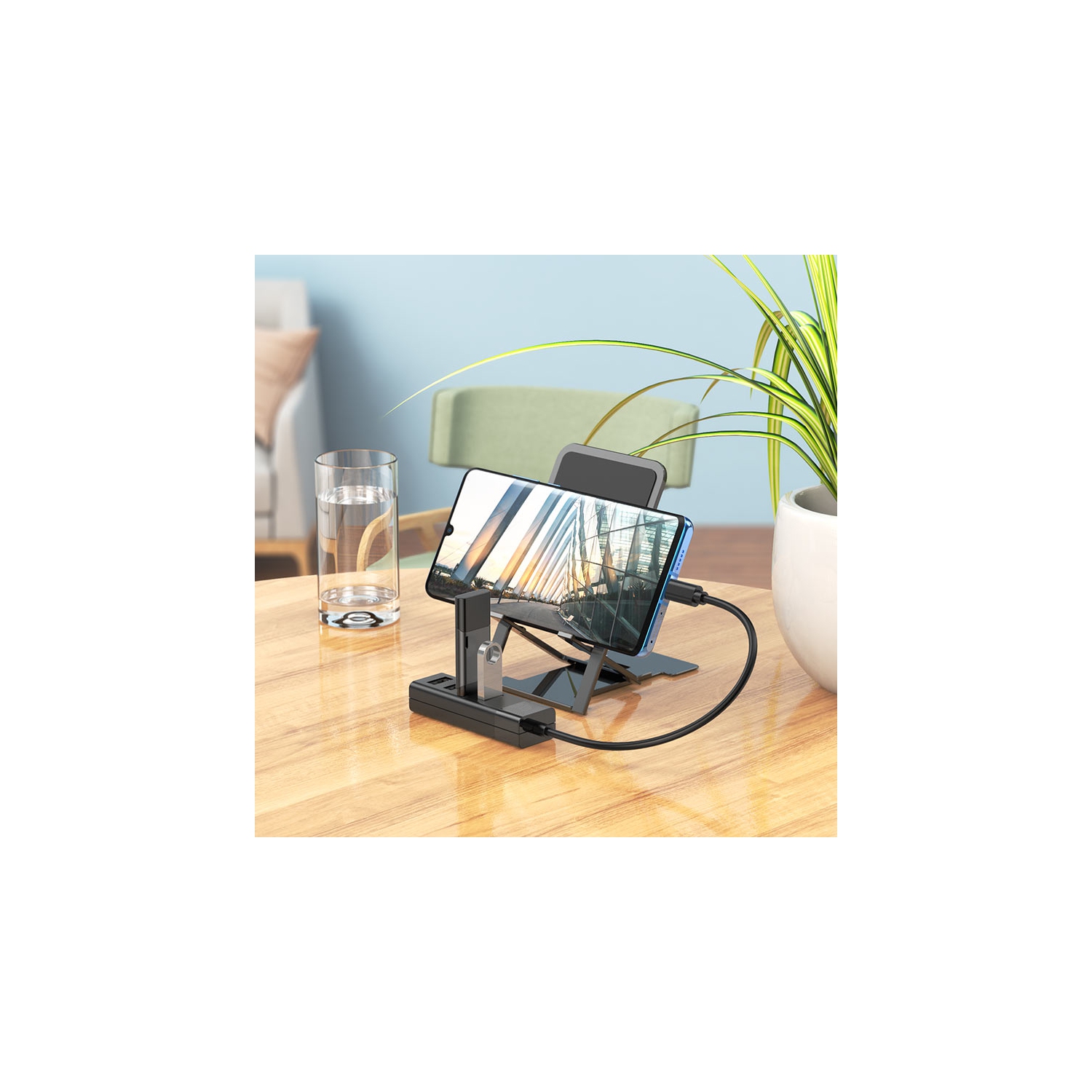 Type C Male to USB 3.0 & 3x USB 2.0 Ports Female USB Hub Converter Adapter