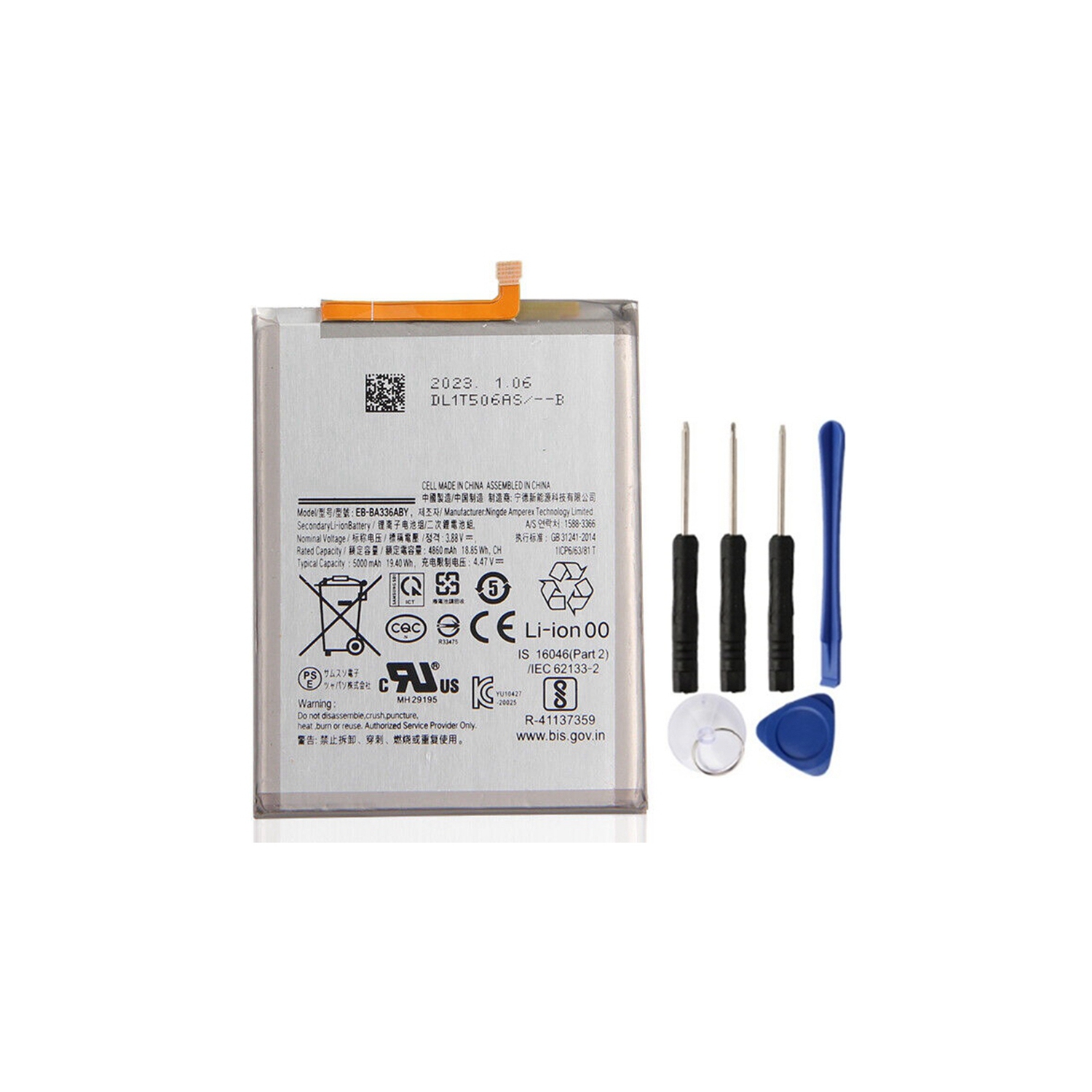 Replacement Battery & Repair Tools Compatible for Samsung Galaxy A53 5G A536 / A33 5G A336 EB-BA336ABY