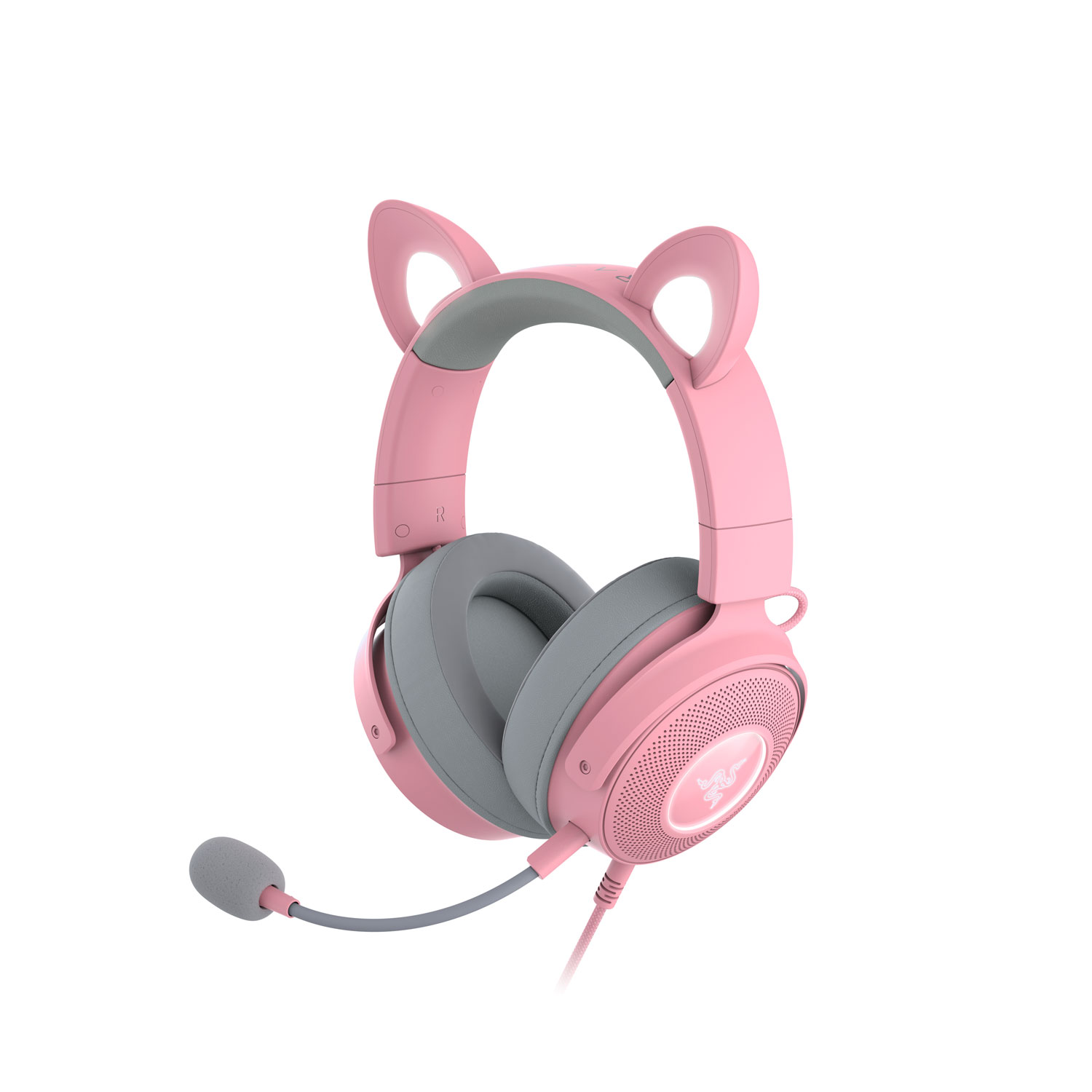 Casque de jeu avec microphone Kitty V2 Pro de Razer - Quartz