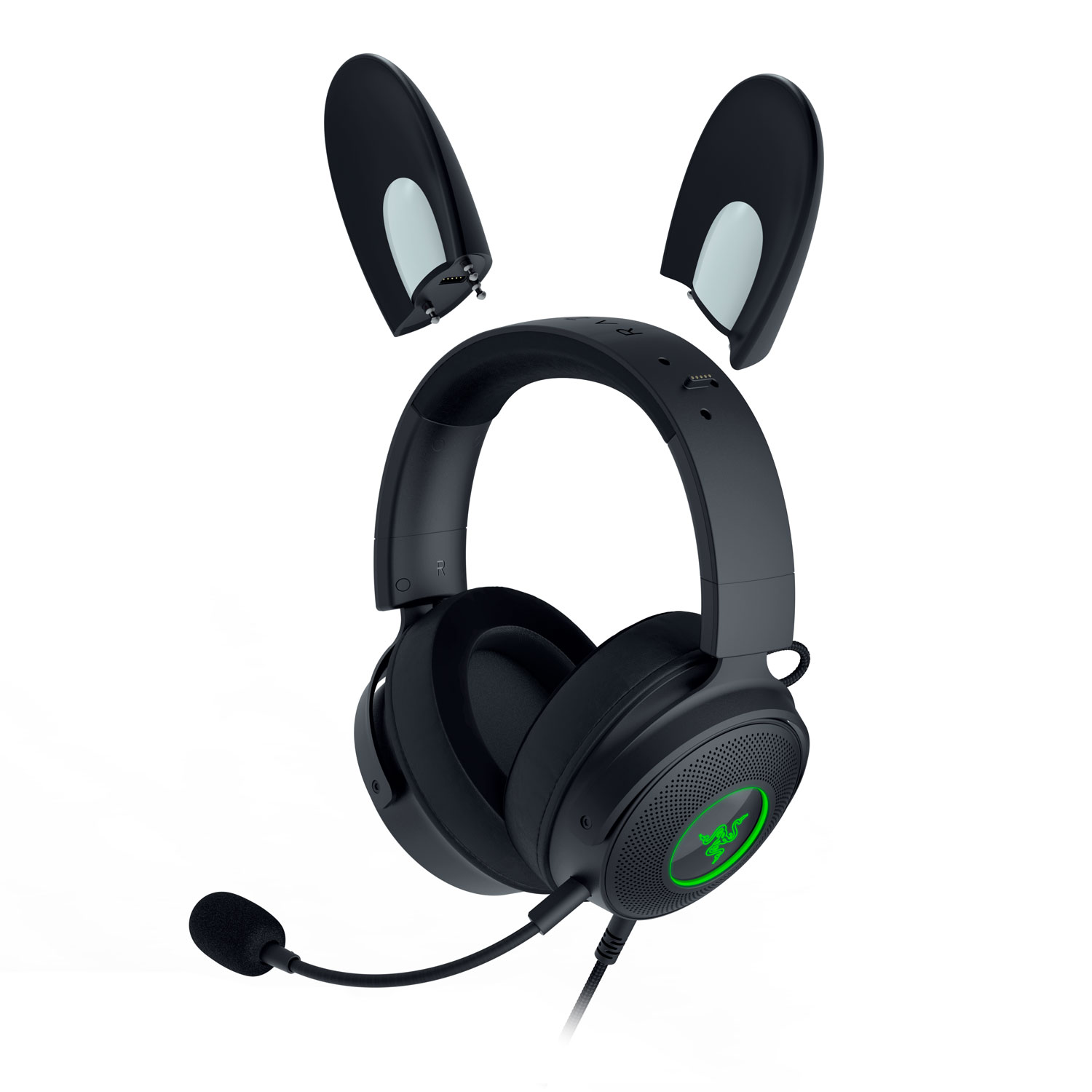 Casque de jeu avec microphone Kitty V2 Pro de Razer - Noir