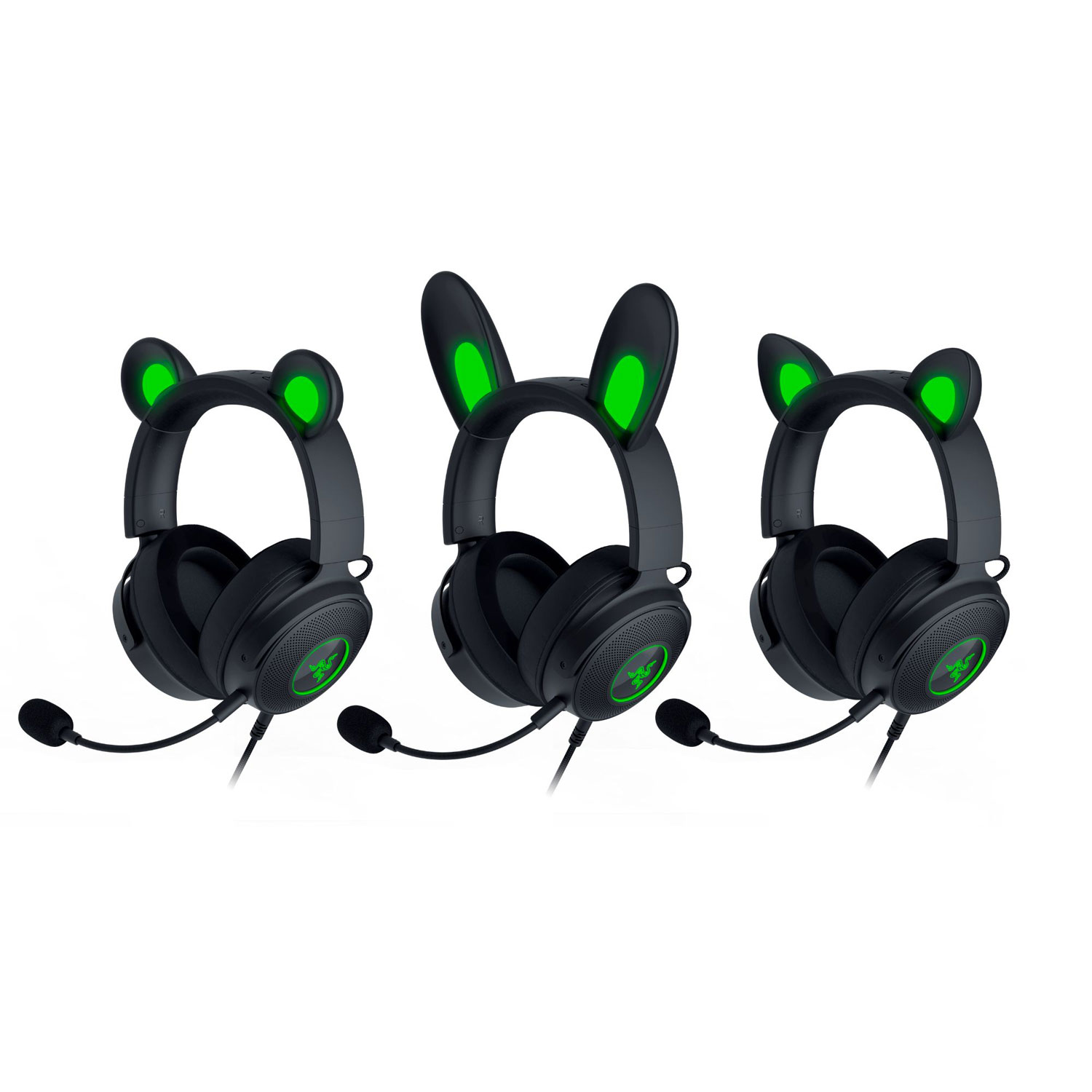 Casque de jeu avec microphone Kitty V2 Pro de Razer - Noir