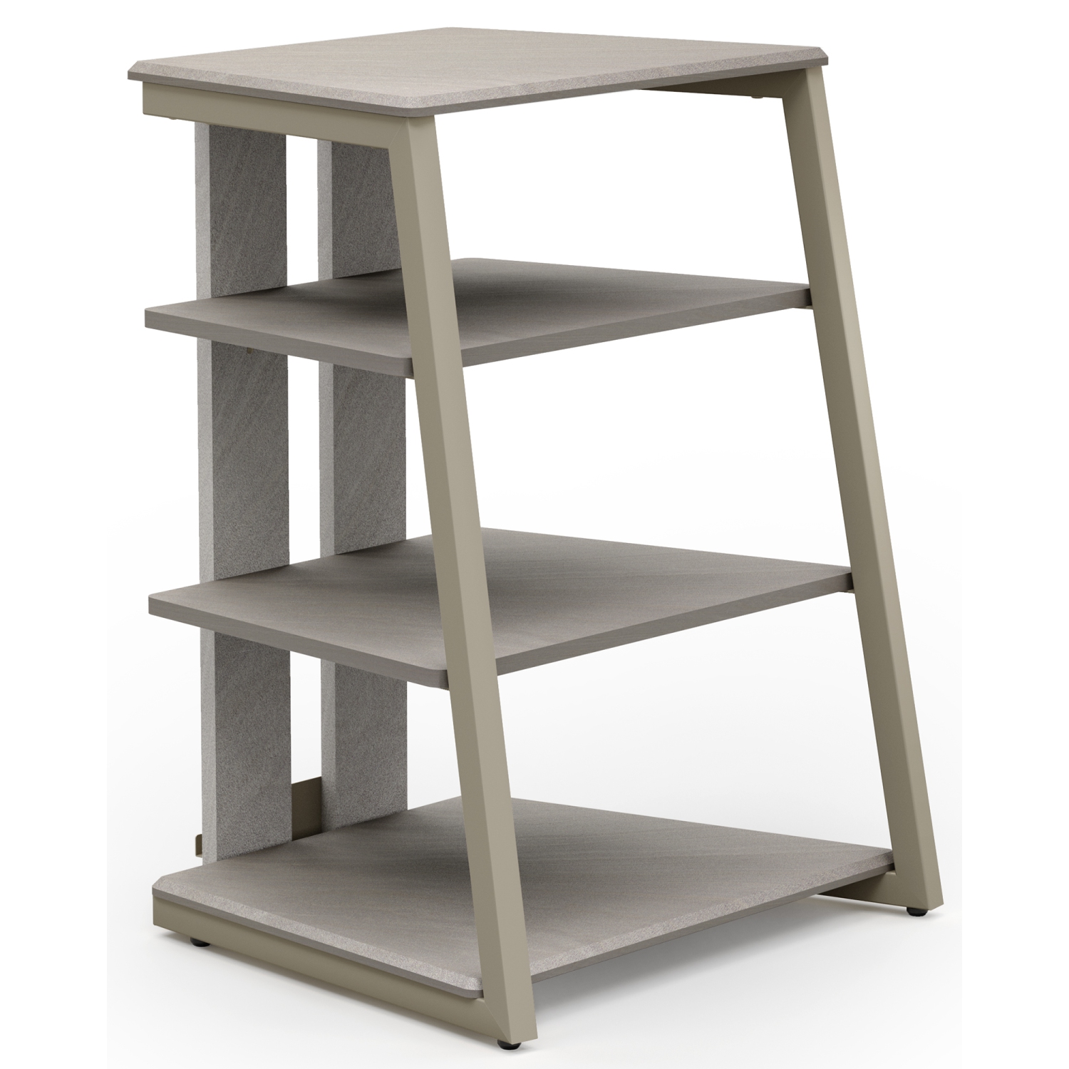 FITUEYES meuble multimédia meuble en bois 4 tablettes meuble pour téléviseur, support stéréo pour téléviseur, composants audio, consoles de jeu à