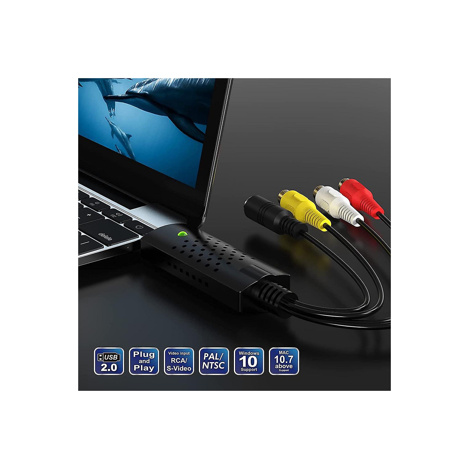 1 carte de saisie vidéo USB saisie de données sur un canal