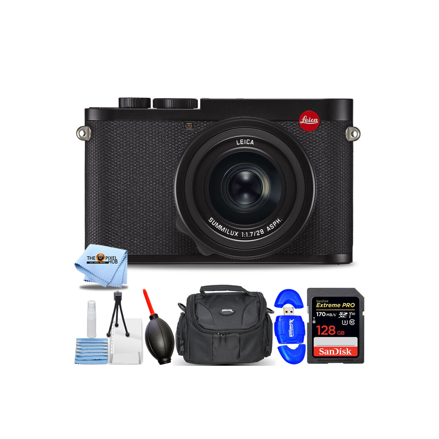 Leica Q2 Digital Camera 19050 - 7PC Accessory Bundle