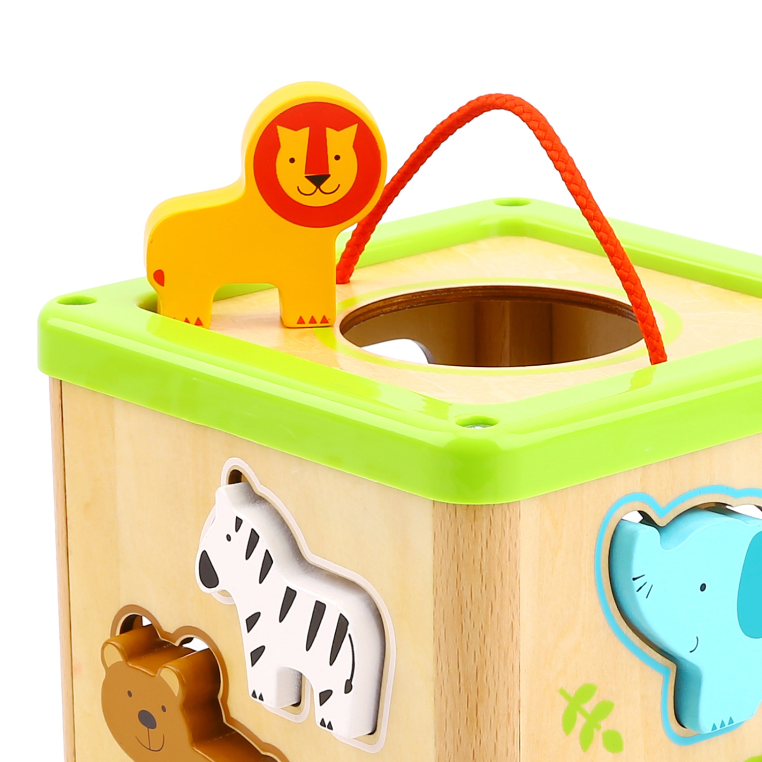 TOOKYLAND Cube Trieur de Formes en Bois - 9pcs - Boîte de Tri d'Animaux, Jouet d'Éveil pour Enfants de 12 Mois +