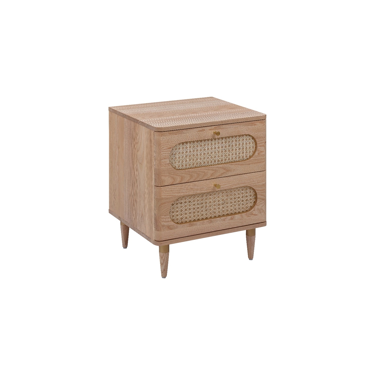 TOV Furniture Carmen Cane Wooden Nightstand