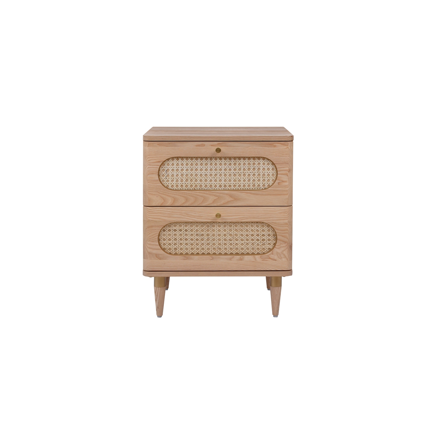 TOV Furniture Carmen Cane Wooden Nightstand