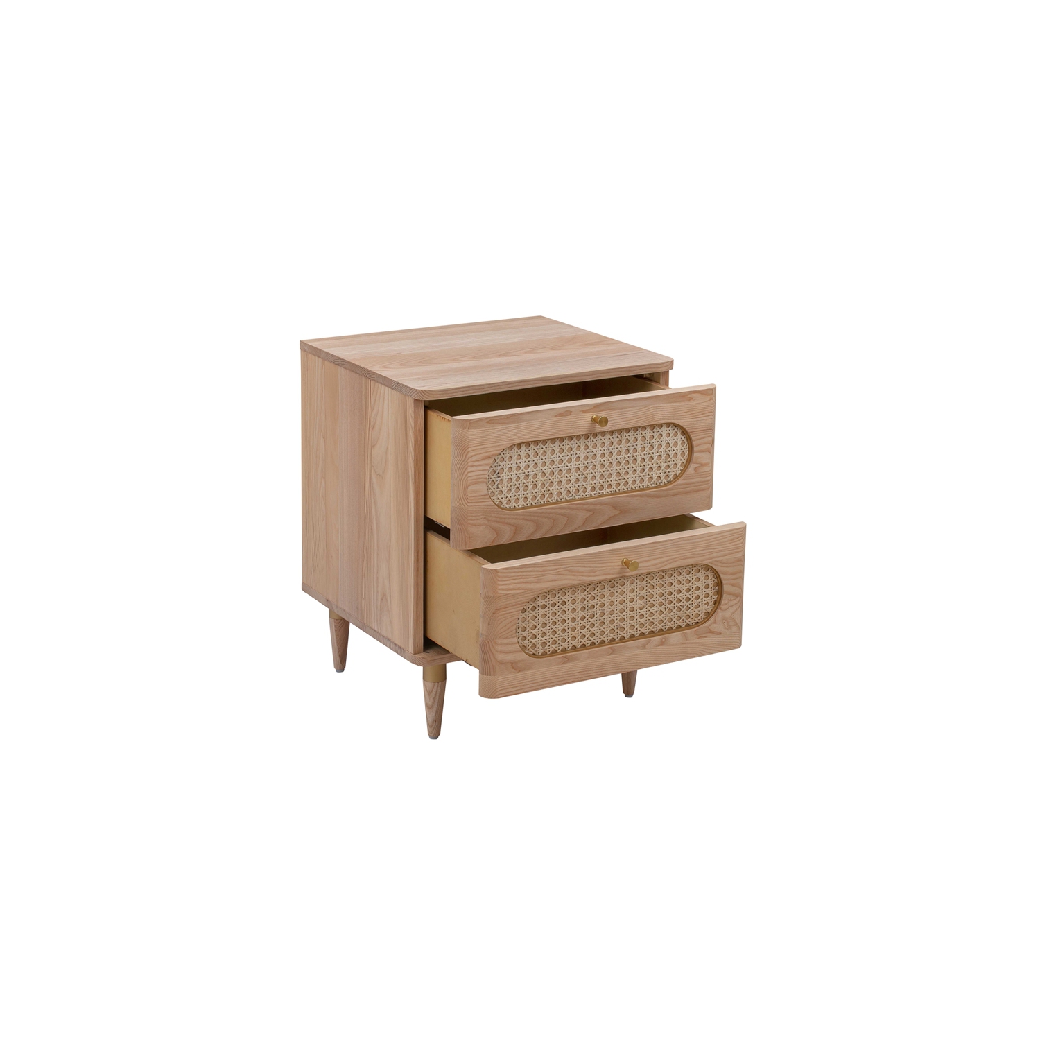 TOV Furniture Carmen Cane Wooden Nightstand