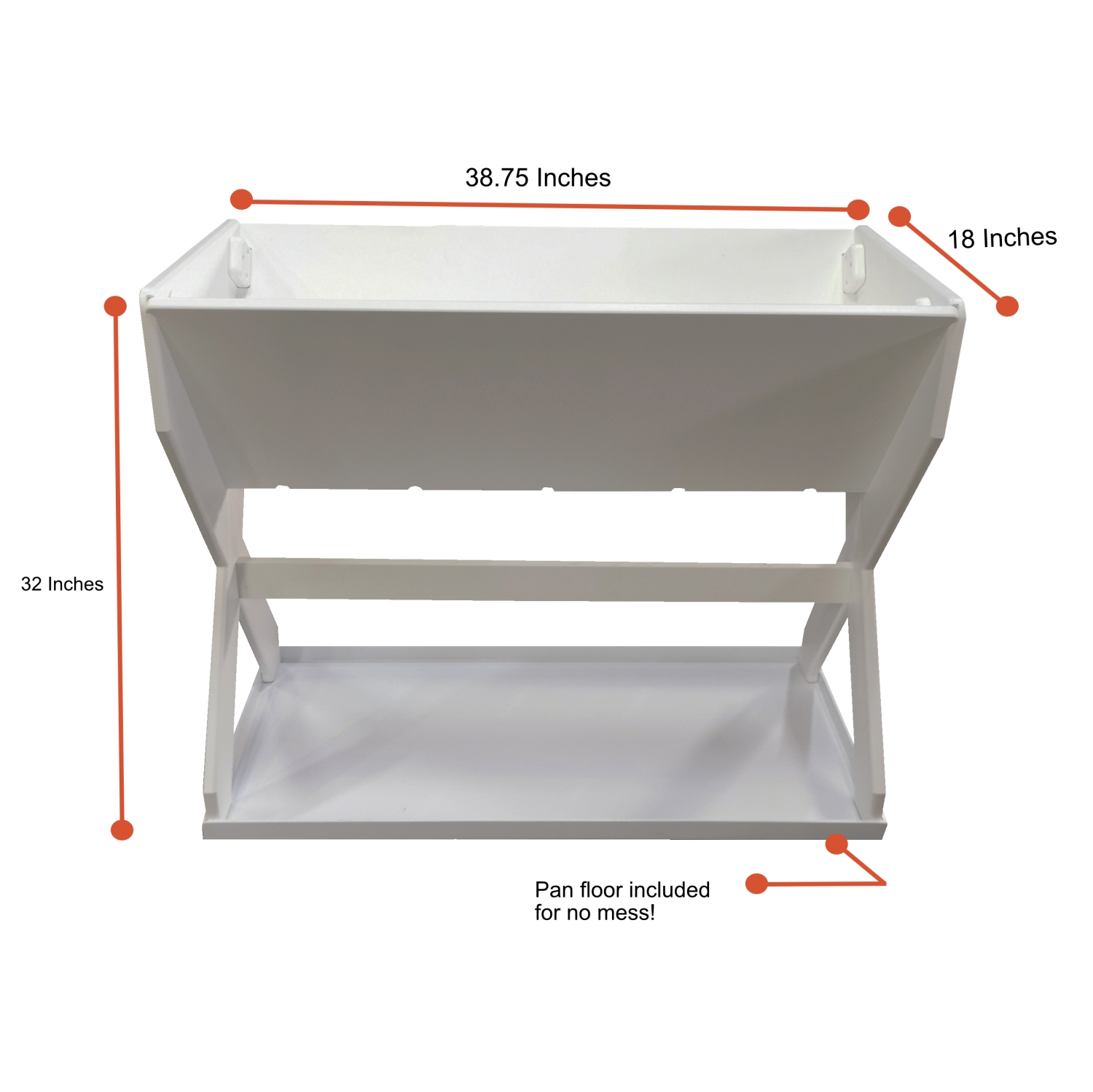 Raised Planter Box With Pan Floor