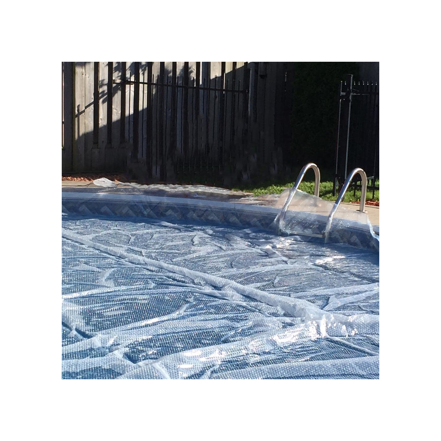 Heat Force 16 x 32 ft Rectangle Clear Premium Solar Cover 11 mil