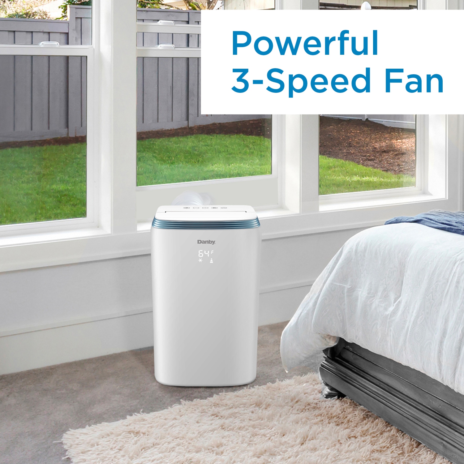 Danby DPA080HE3WDB-6 12500 BTU Portable AC in White