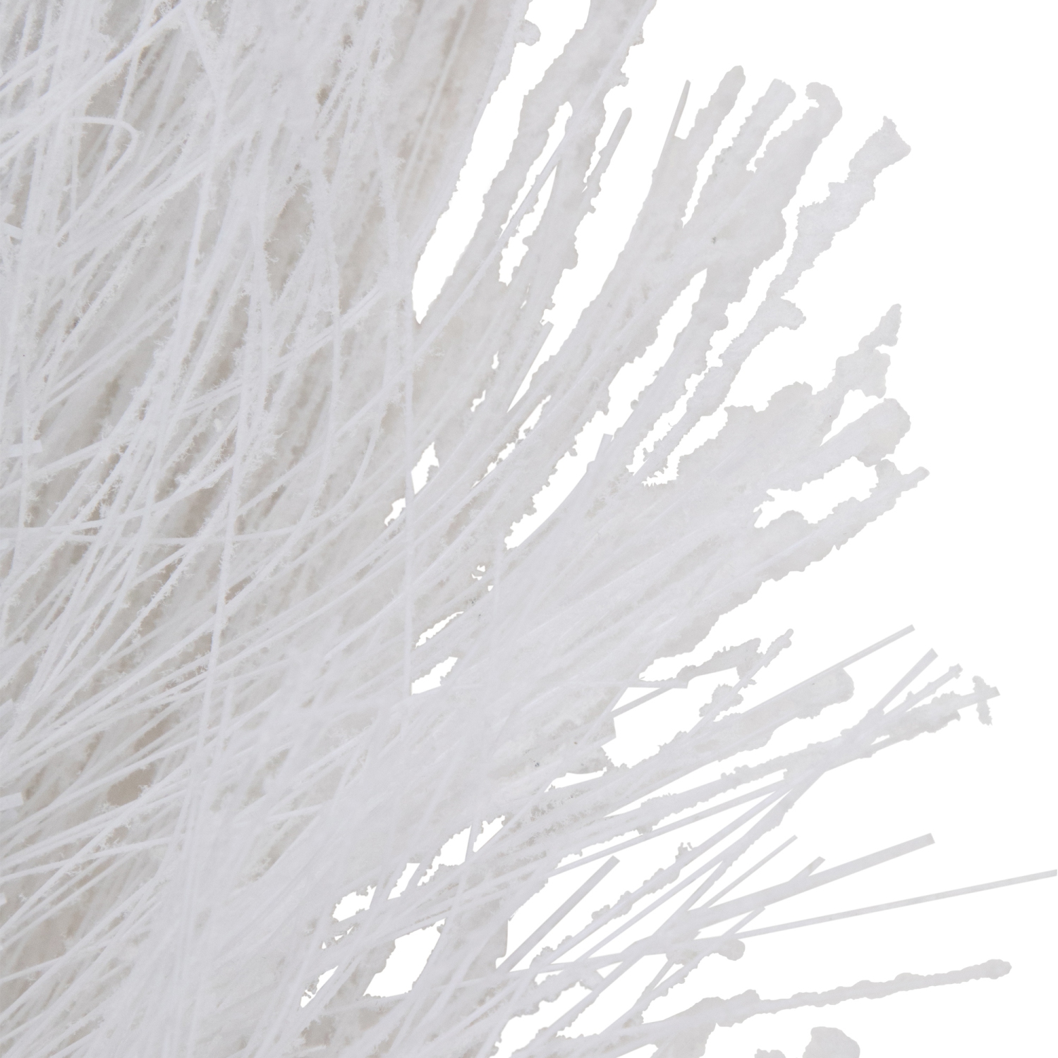 6' x 10" White Flocked Artificial Christmas Garland with Pine Cones, Unlit