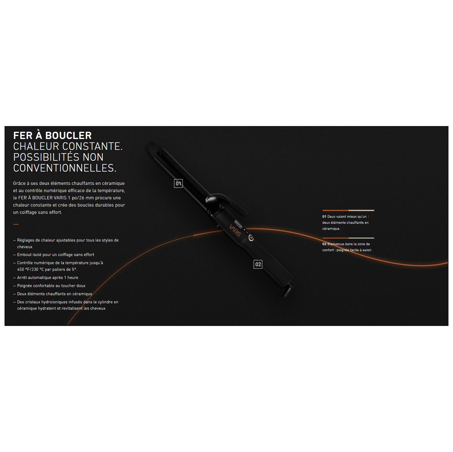 Varis - 1.5" Curling Iron