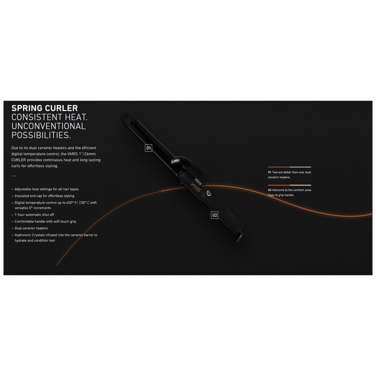Varis - 1.5" Curling Iron