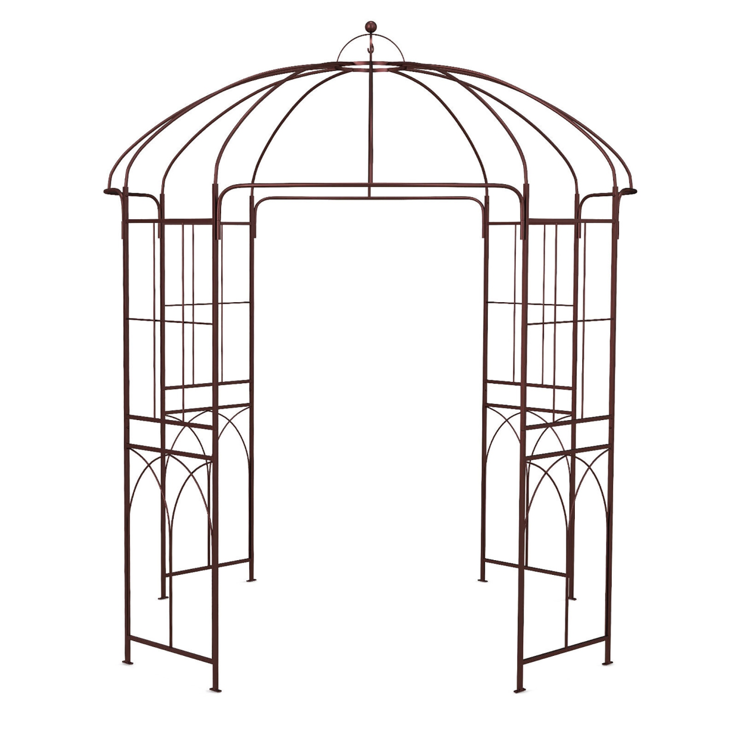 Gymax Birdcage Shape Garden Arbor Pergola Climbing Plants Stand Rack for Wedding Party