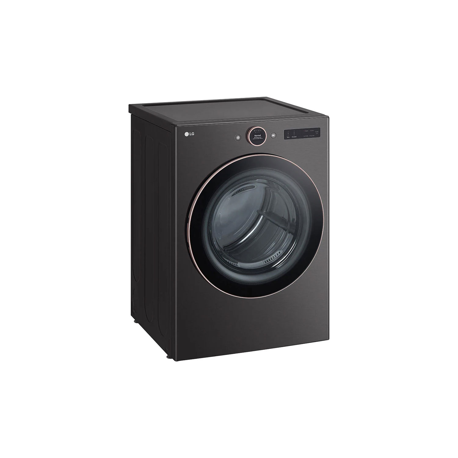 LG 7.4 Cu. Ft. Electric Steam Dryer - Black Steel