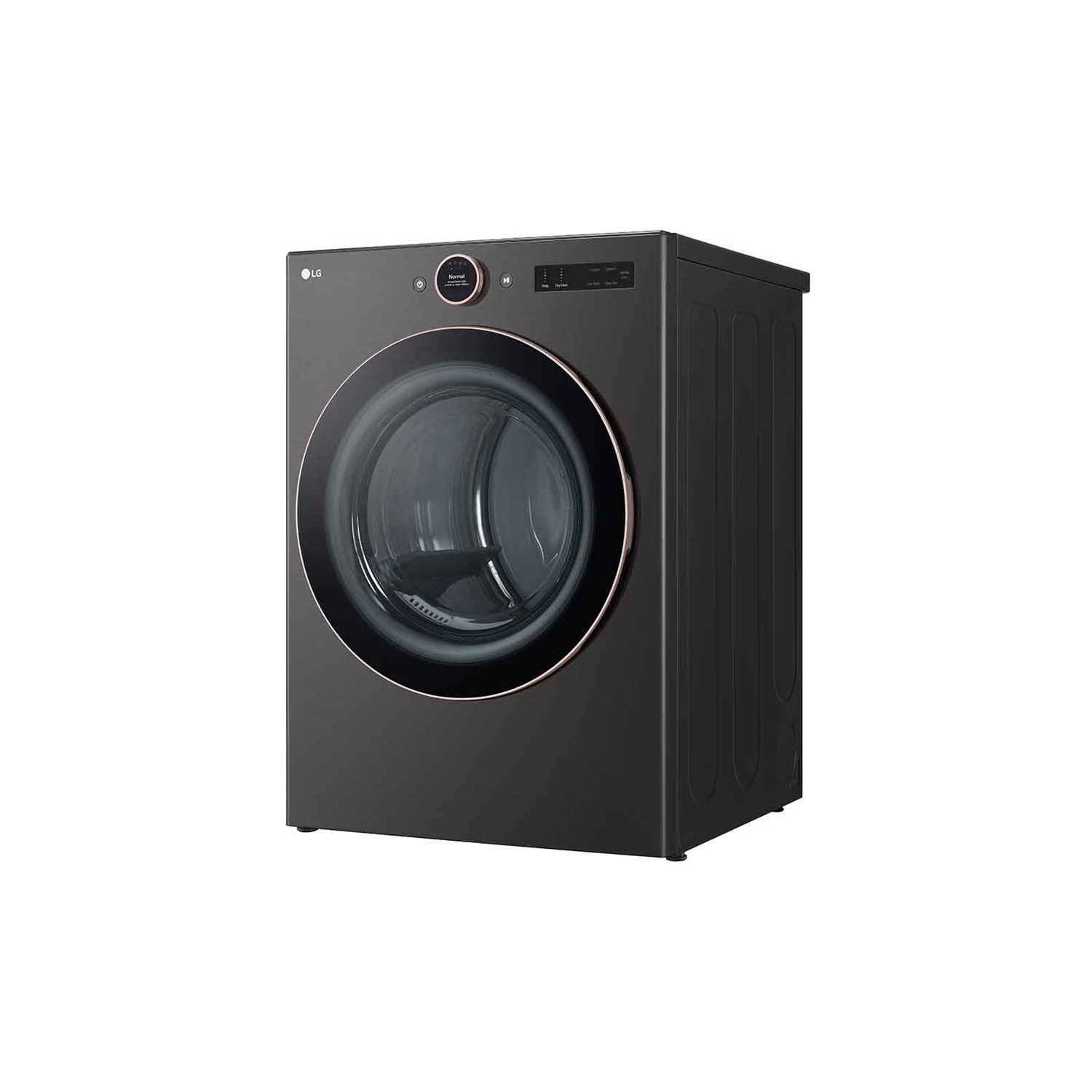 LG 7.4 Cu. Ft. Electric Steam Dryer - Black Steel