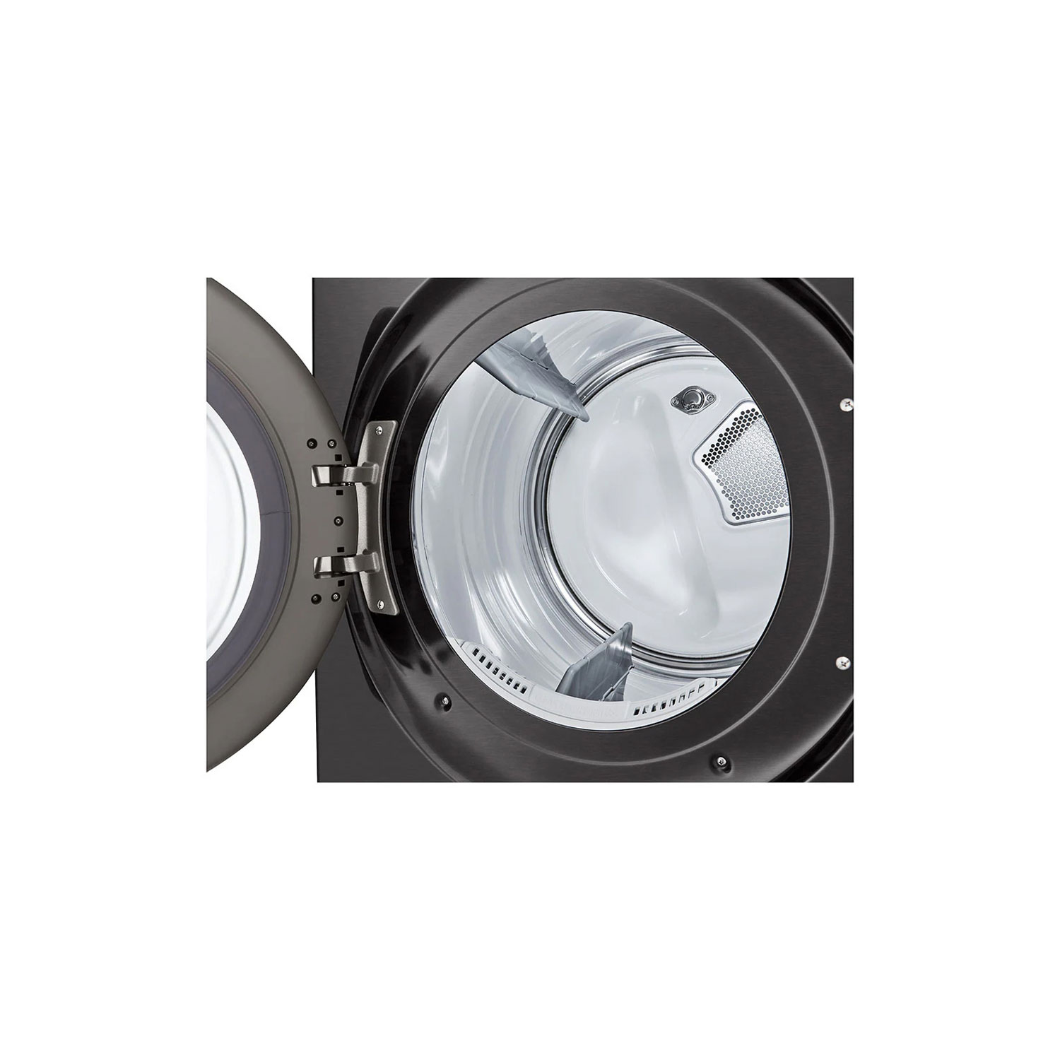 LG 7.4 Cu. Ft. Electric Steam Dryer - Black Steel